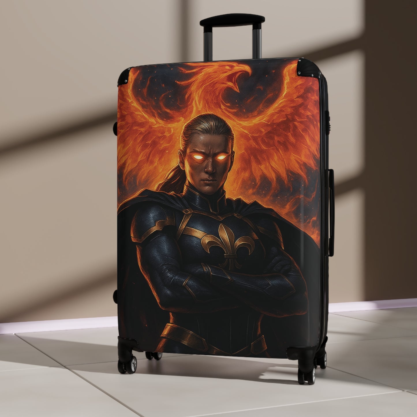 Fierce Fantasy Suitcase - Stylish Luggage for Travelers, Unique Travel Gear, Adventure Ready, Gift for Wanderlust