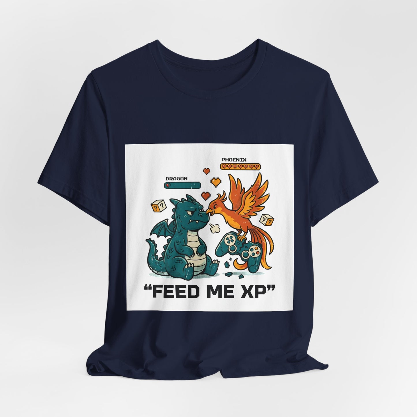Feed Me XP Tee | neon gamer meltdown, crash out streetwear