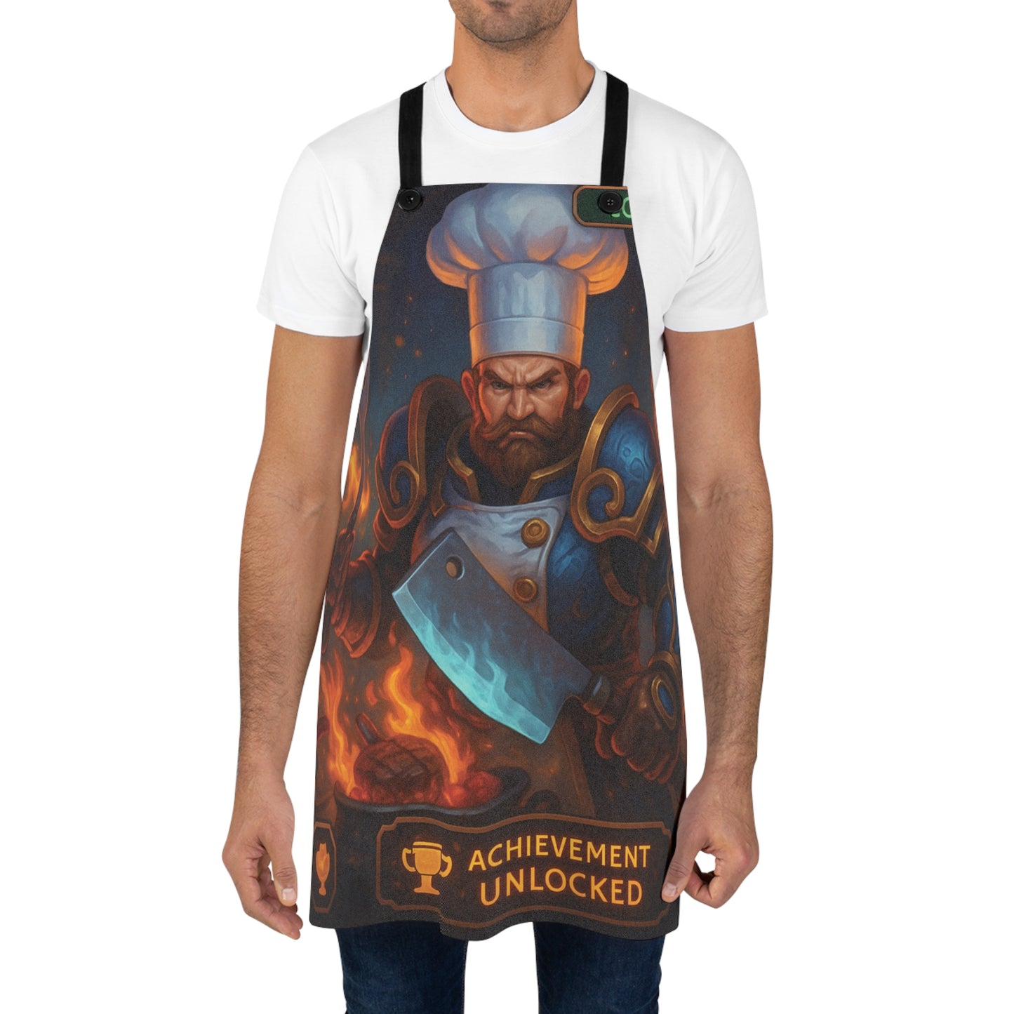 Epic Chef Apron | Cooking Gift for Gamers | BBQ, Baking, Achievement Unlocked, Fantasy Kitchenware, Unique Chef Apparel