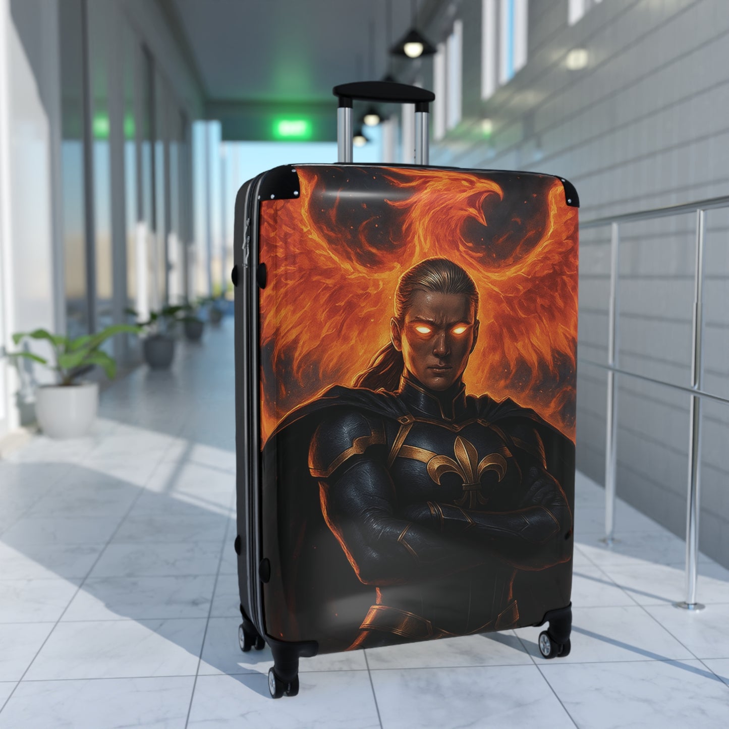 Fierce Fantasy Suitcase - Stylish Luggage for Travelers, Unique Travel Gear, Adventure Ready, Gift for Wanderlust