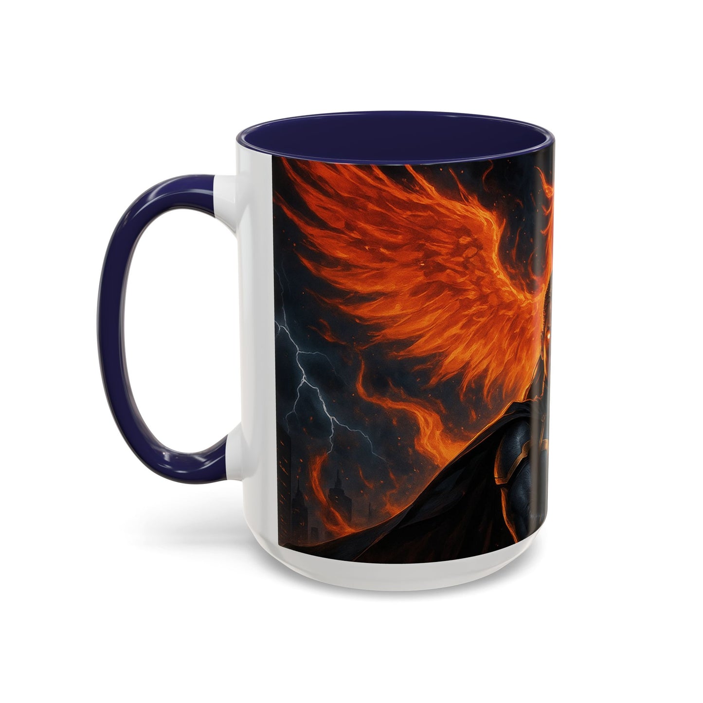 Mythical Phoenix Accent Coffee Mug, Fantasy Gift, Hot Beverage Cup, Cozy Home Decor, Unique Gift for Her