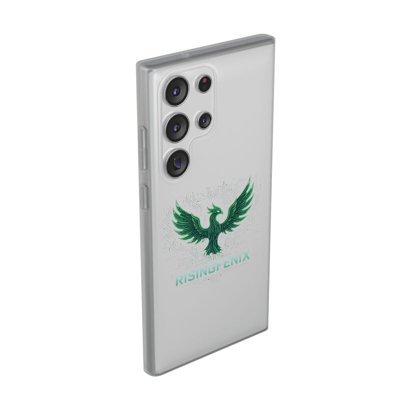 Phoenix Rising Flexi Case, Stylish Phone Cover, Trendy Tech Accessory, Gift for Tech Lovers, Unique Protector