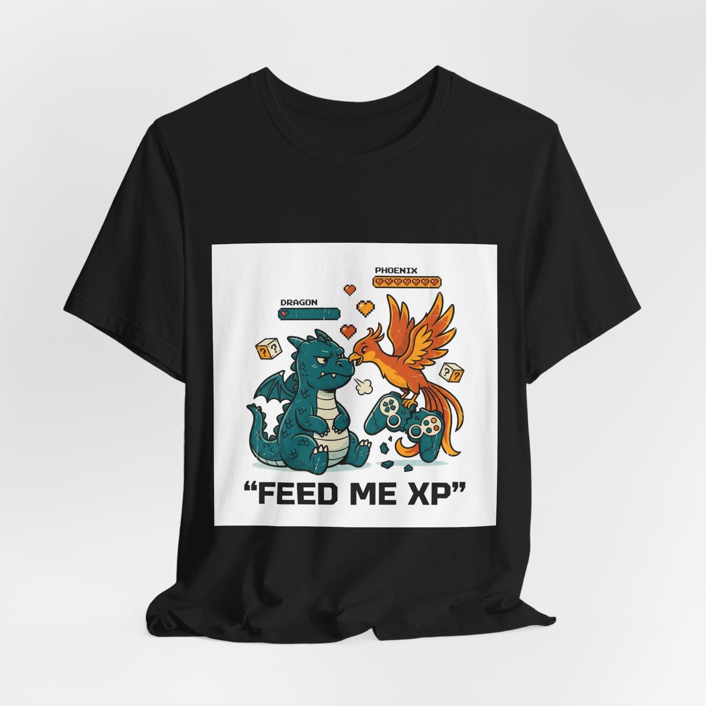 Feed Me XP Tee | neon gamer meltdown, crash out streetwear