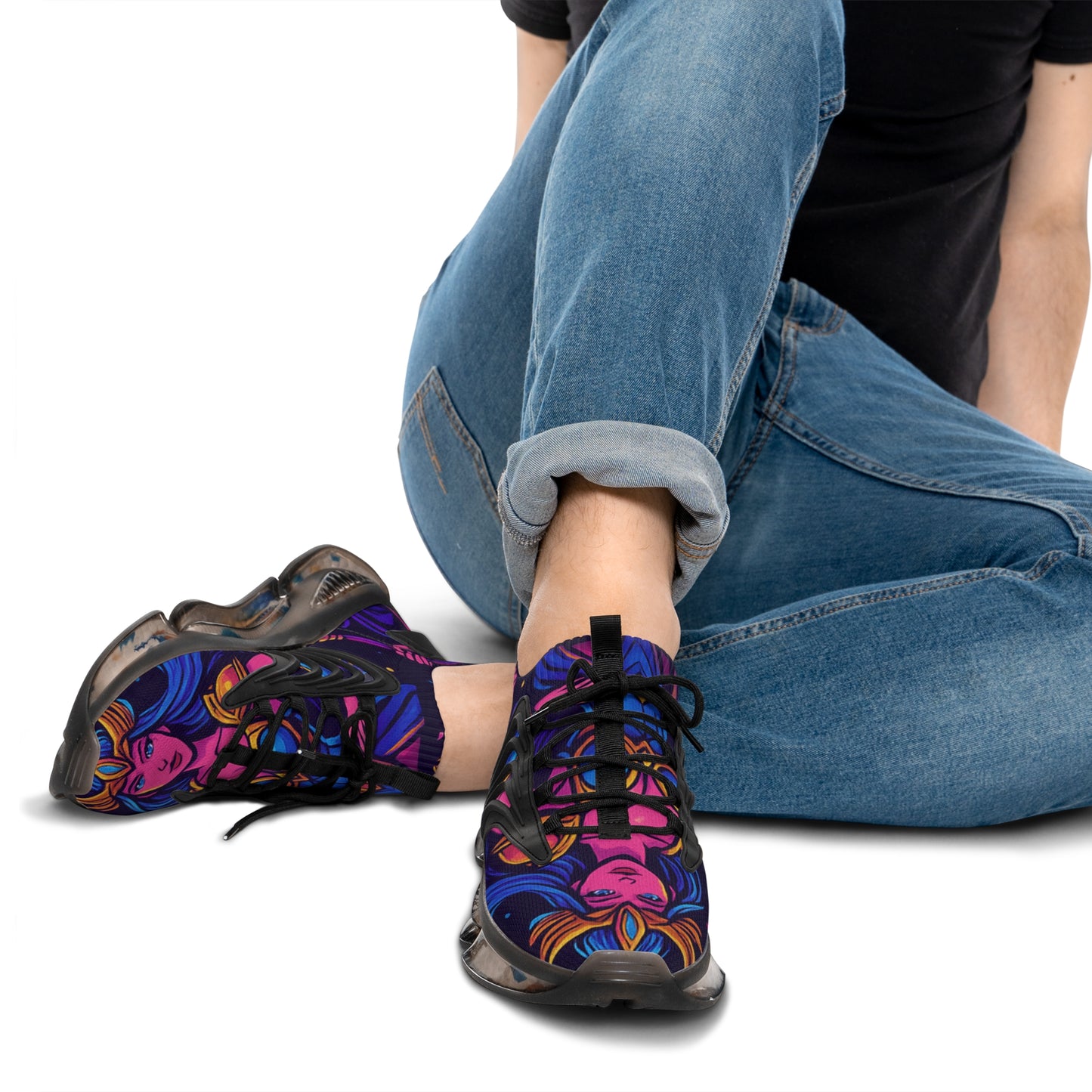 Vibrant Graphic Sneakers for Men, Trendy Athletic Shoes, Casual Footwear, Colorful Sport Shoes, Unique Party Sneakers, Birthday Gift Shoes