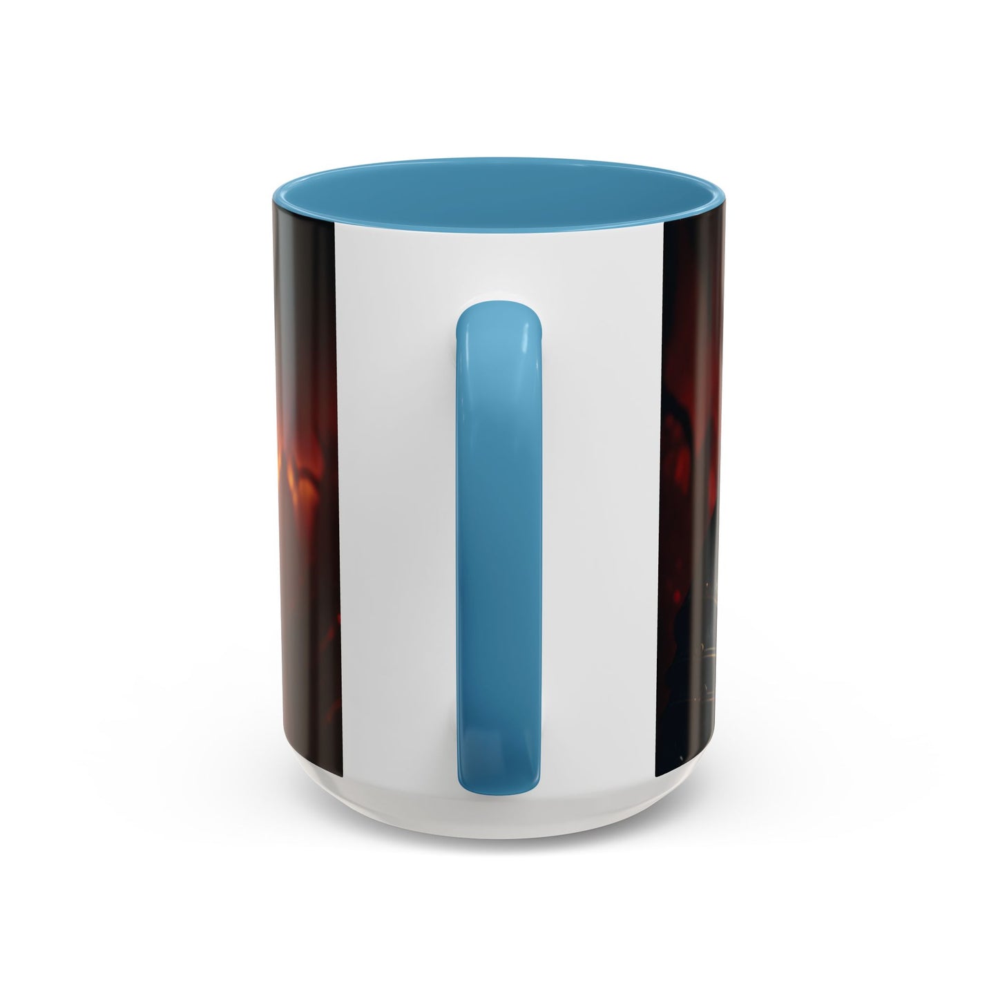 Fierce Knight Accent Coffee Mug | Unique Gift for Fantasy Lovers, Dark Aesthetic Decor, Gamer Essentials, Office Cup, Medieval Art