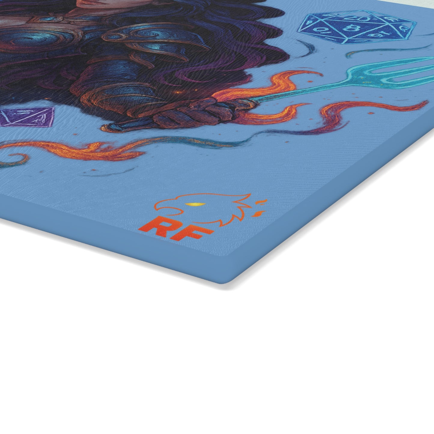 Fantasy Cook's Glass Cutting Board, Dungeons & Dragons Kitchen Decor, Gamer Gift, Unique Kitchen Gift, Cosplay Cooking Board, [...]