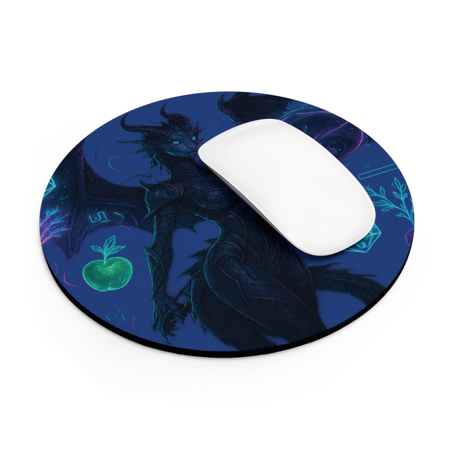 Fantasy Dragon Themed Mouse Pad, Gaming Desk Accessory, Ideal for Gamers, Unique Gift for D&D Fans, Office Decor, Witchcraft Enthusiasts
