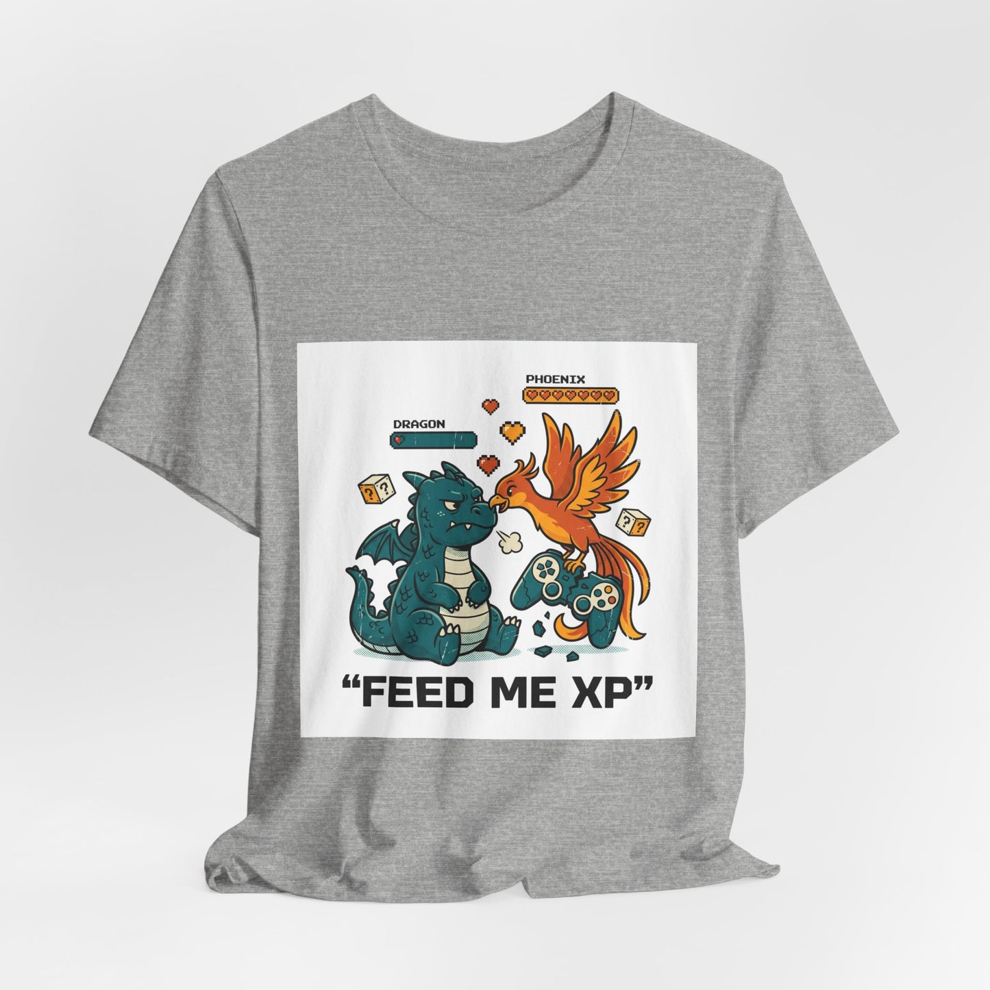 Feed Me XP Tee | neon gamer meltdown, crash out streetwear