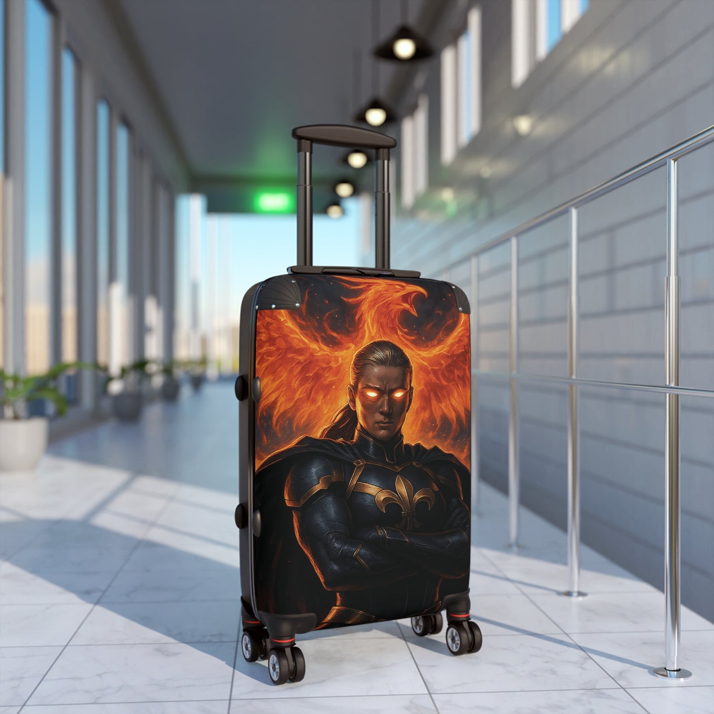 Fierce Fantasy Suitcase - Stylish Luggage for Travelers, Unique Travel Gear, Adventure Ready, Gift for Wanderlust