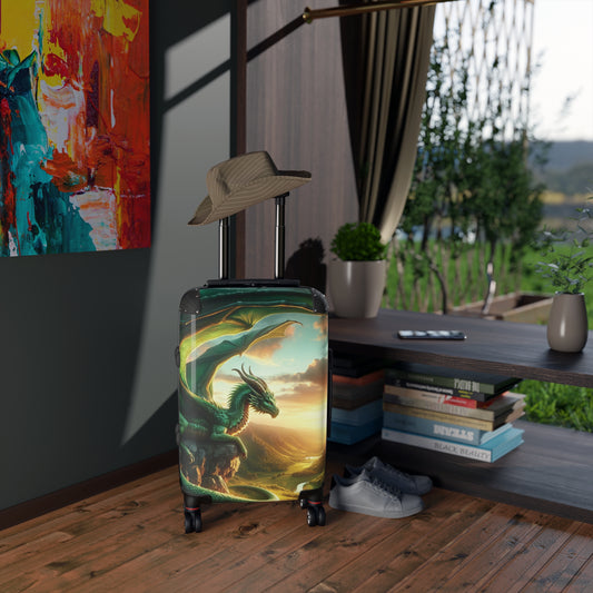 Dragon Design Suitcase – Fantasy Travel Luggage, Adventure Gear, Unique Gift for Travelers, Fantasy Art Bag, Fun Travel Accessory
