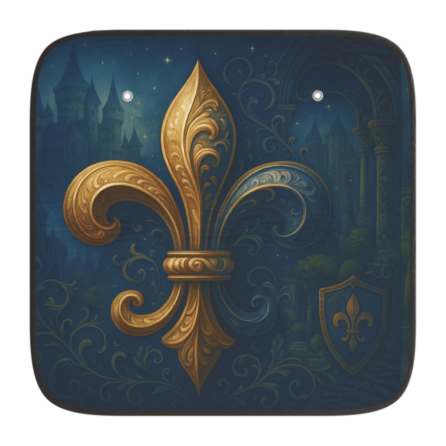 Elegant Fleur-de-lis Car Sun Shades, Stylish Auto Accessories, Cover for UV Protection, Luxury Car Decor, Gifts for Her & Him