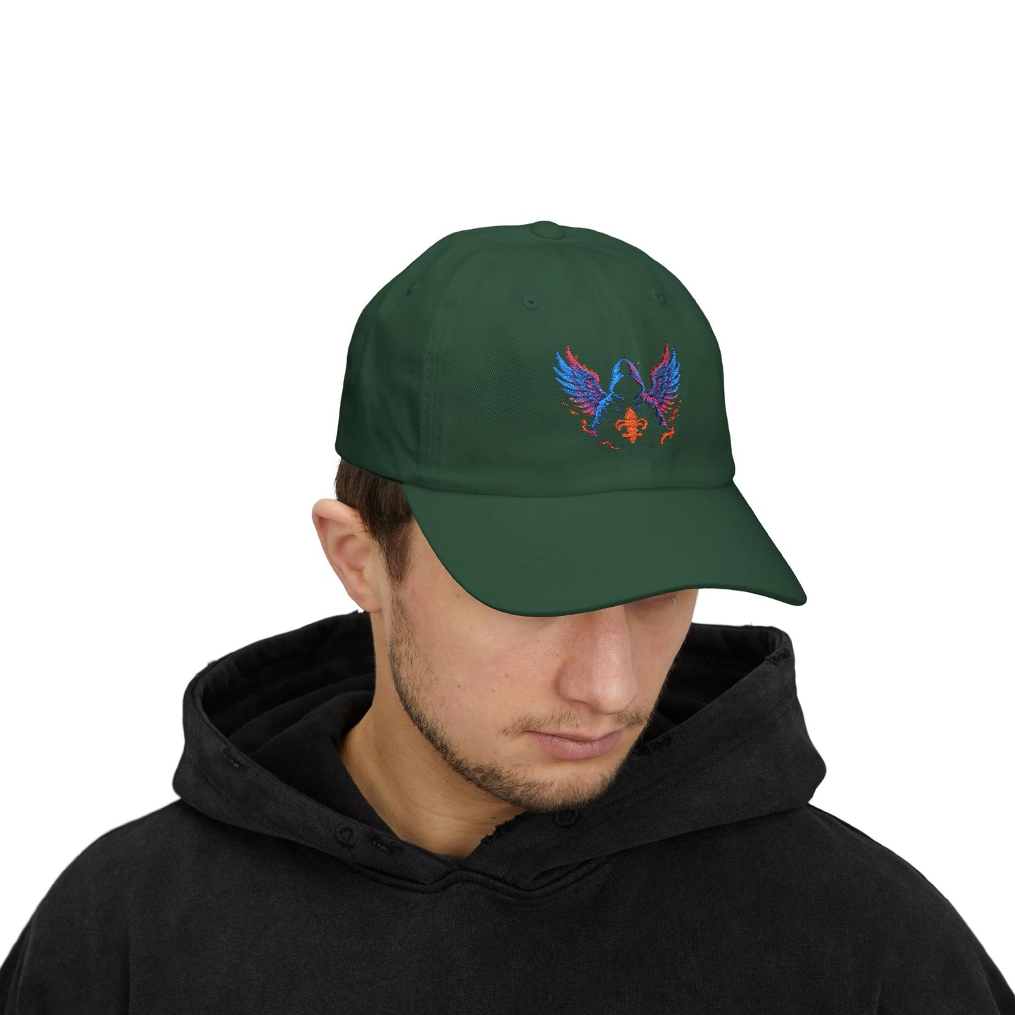 Classic Dad Cap with Colorful Wings Design, Casual Hat Gift for Father's Day, Father’s Day Gift, Trendy Cap for Men, Fashionable Accessories
