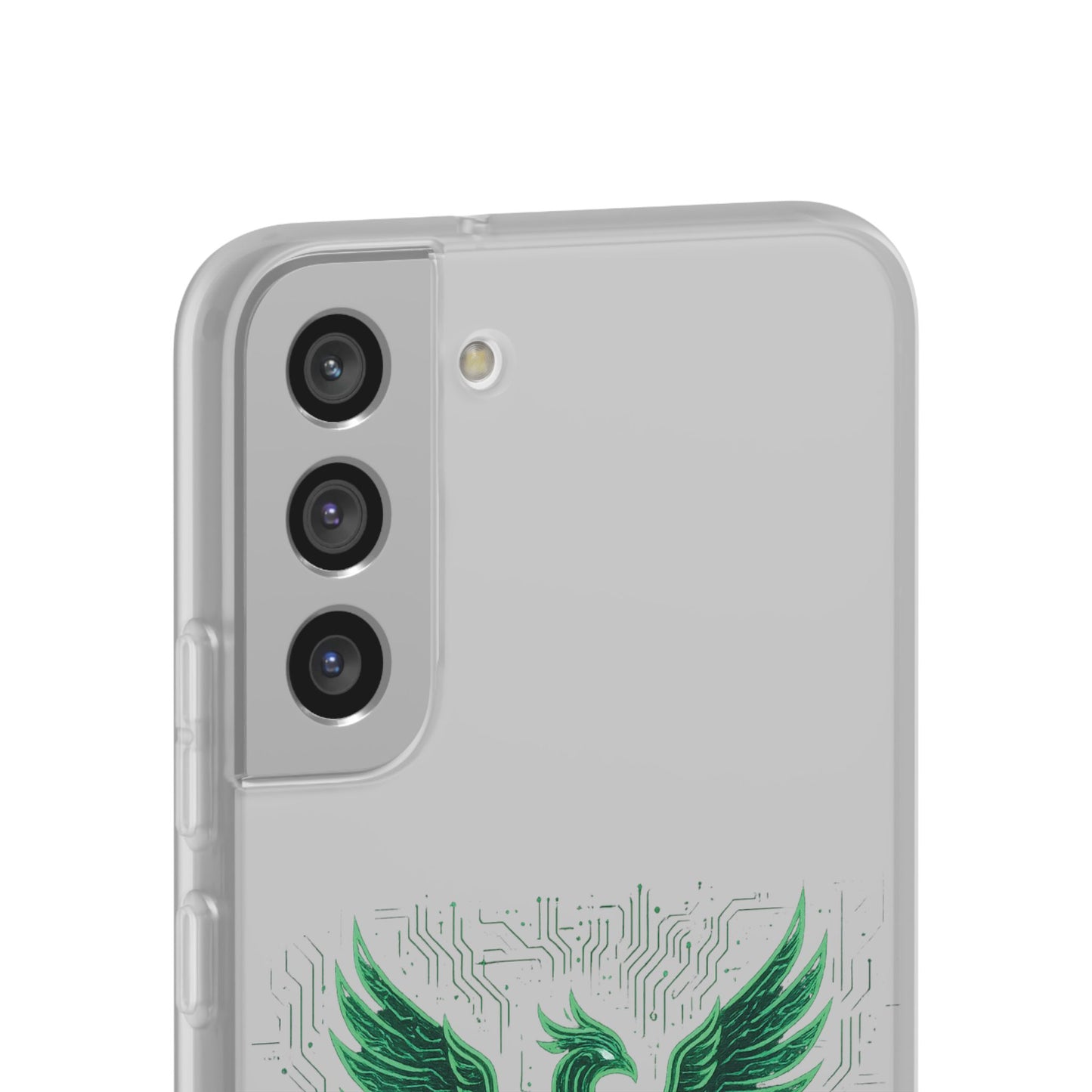 Phoenix Rising Flexi Case, Stylish Phone Cover, Trendy Tech Accessory, Gift for Tech Lovers, Unique Protector