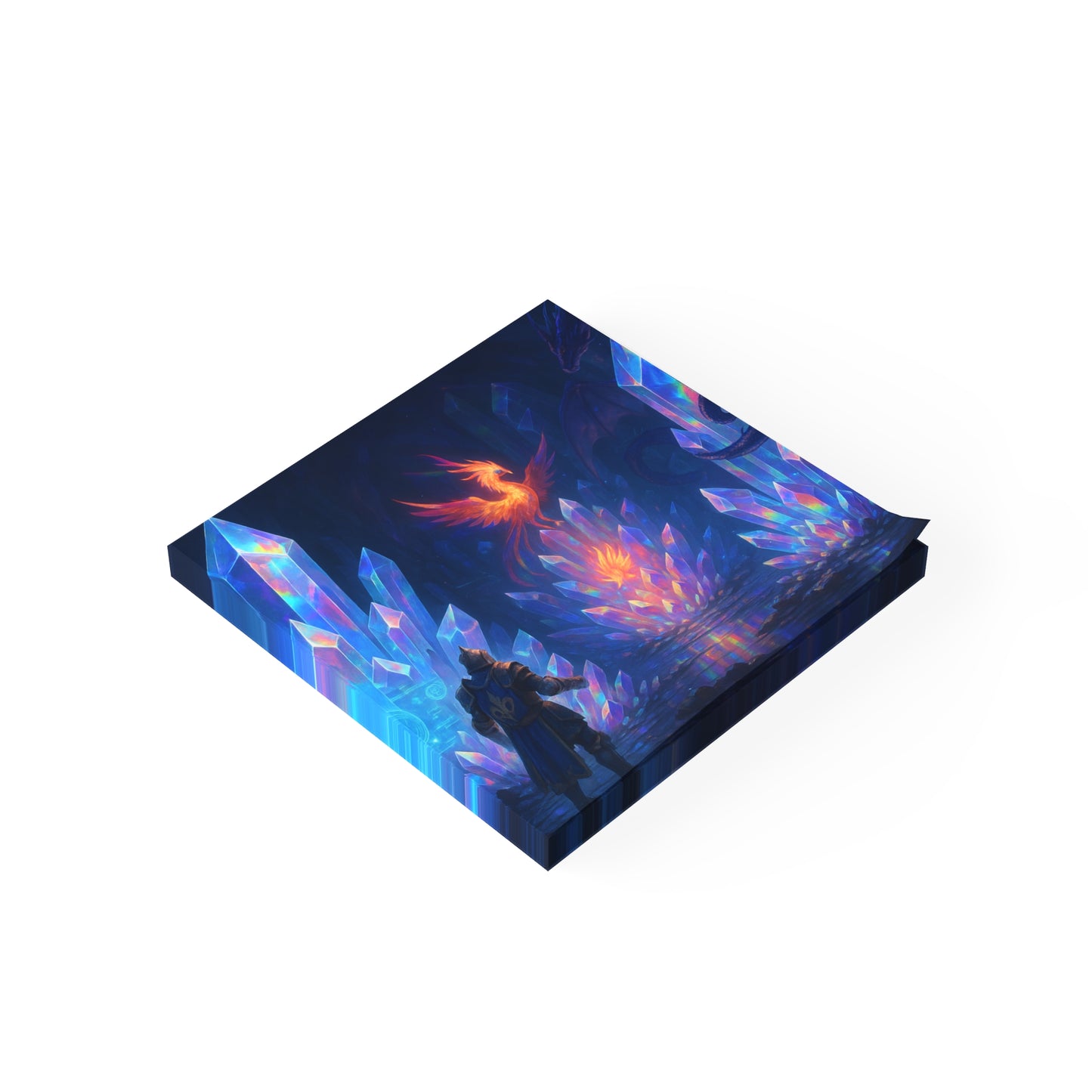 Fantasy Crystal-Themed Post-it® Note Pads, Sticky Notes, Office Supplies, Gift for Gamers, Fantasy Decor, Notepads for Organizing