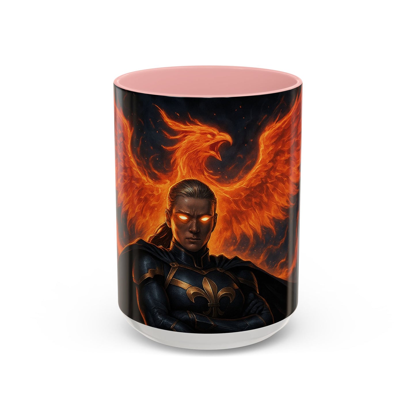 Mythical Phoenix Accent Coffee Mug, Fantasy Gift, Hot Beverage Cup, Cozy Home Decor, Unique Gift for Her