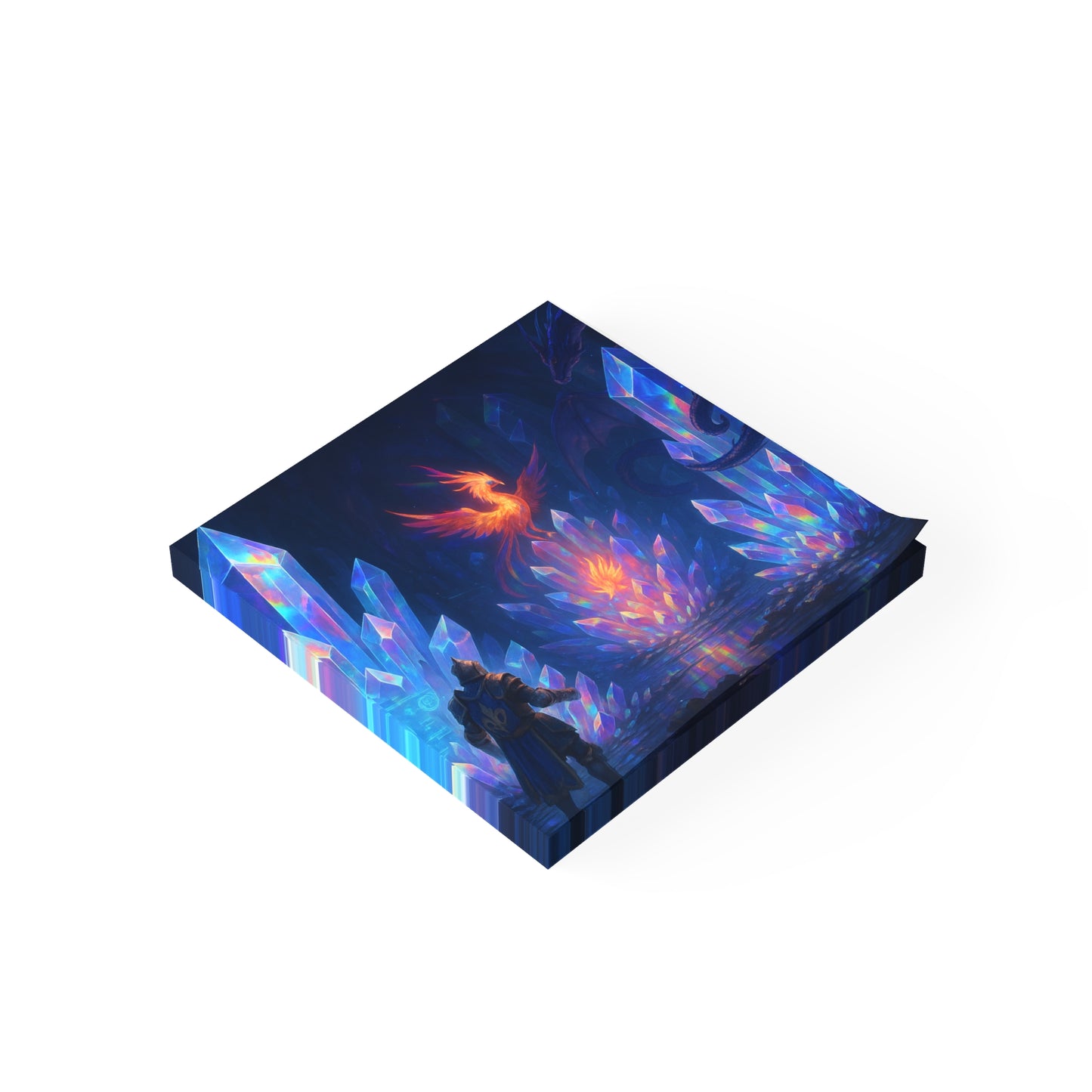 Fantasy Crystal-Themed Post-it® Note Pads, Sticky Notes, Office Supplies, Gift for Gamers, Fantasy Decor, Notepads for Organizing