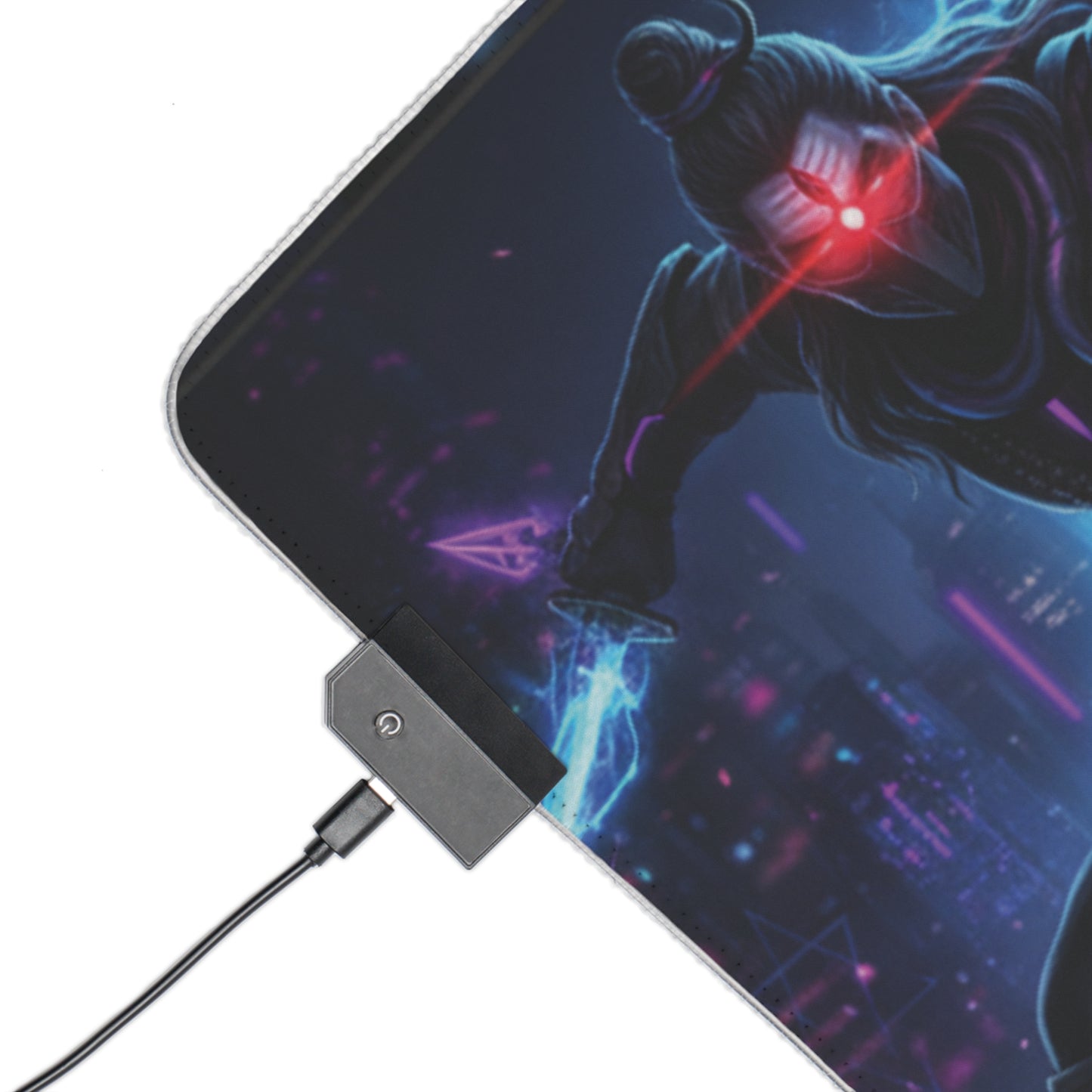 Cyberpunk Duo LED Gaming Mouse Pad — RGB Extended Desk Mat
