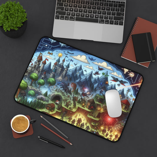Fantasy Adventure Desk Mat | Gaming Mouse Pad | Office Decor | Gift for Gamers | Unique Desk Accessory | Fantasy World