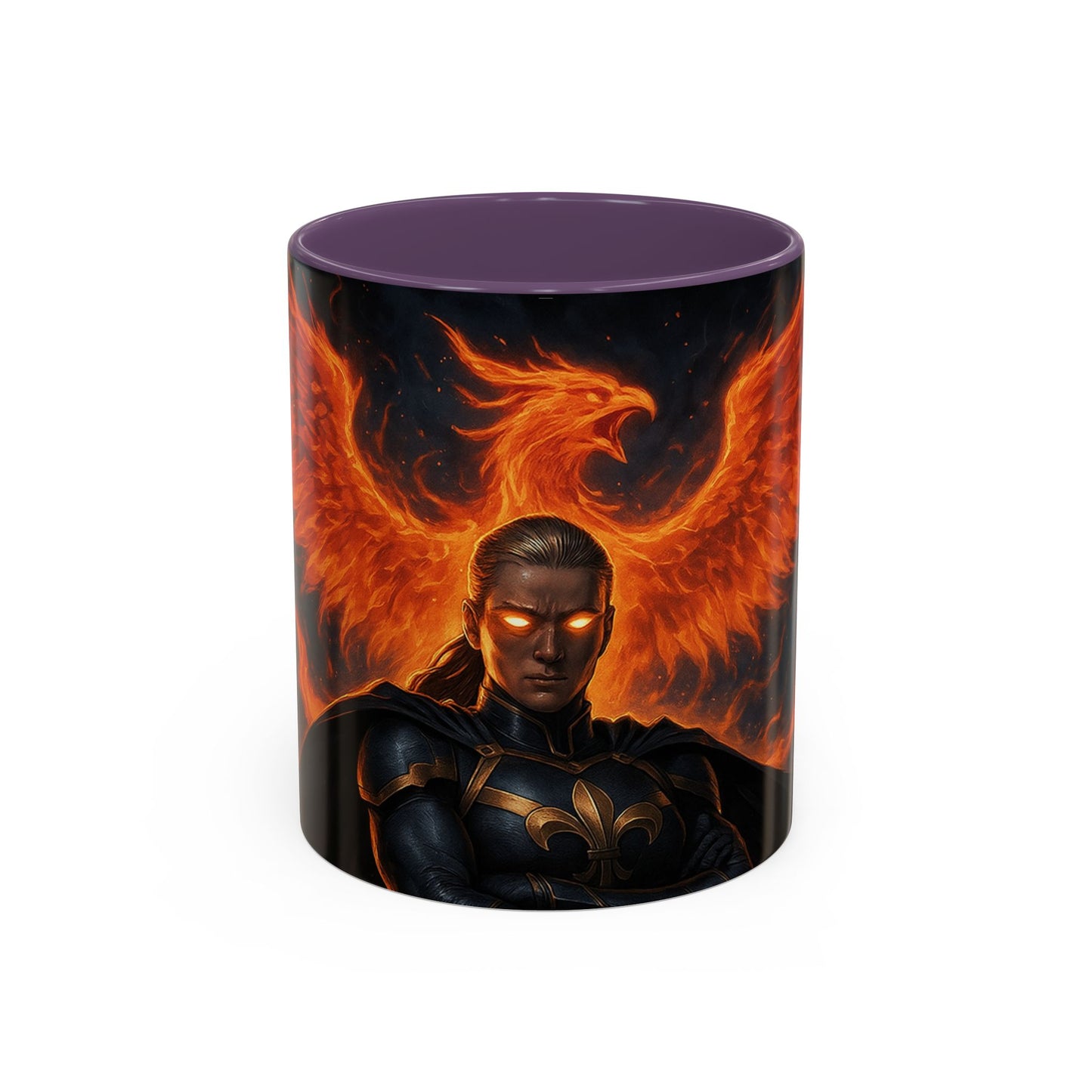Mythical Phoenix Accent Coffee Mug, Fantasy Gift, Hot Beverage Cup, Cozy Home Decor, Unique Gift for Her