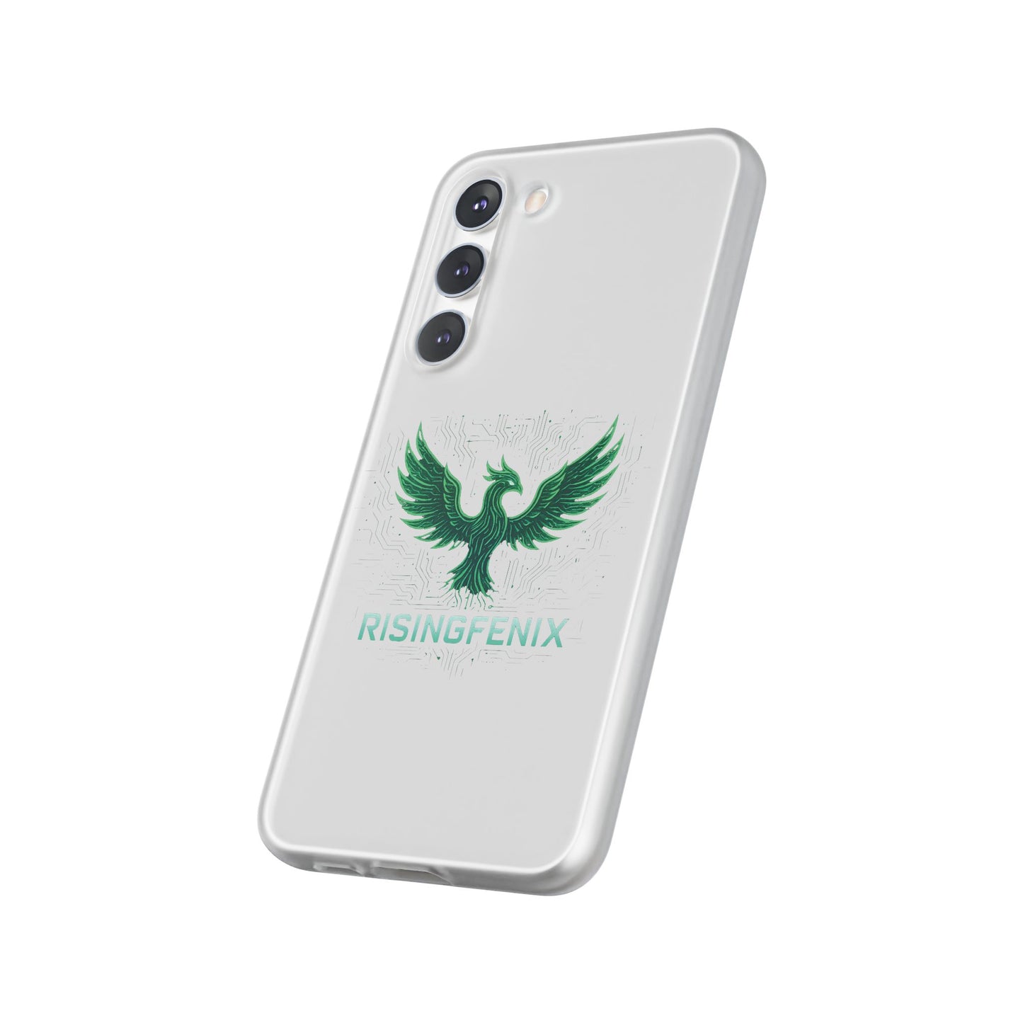 Phoenix Rising Flexi Case, Stylish Phone Cover, Trendy Tech Accessory, Gift for Tech Lovers, Unique Protector