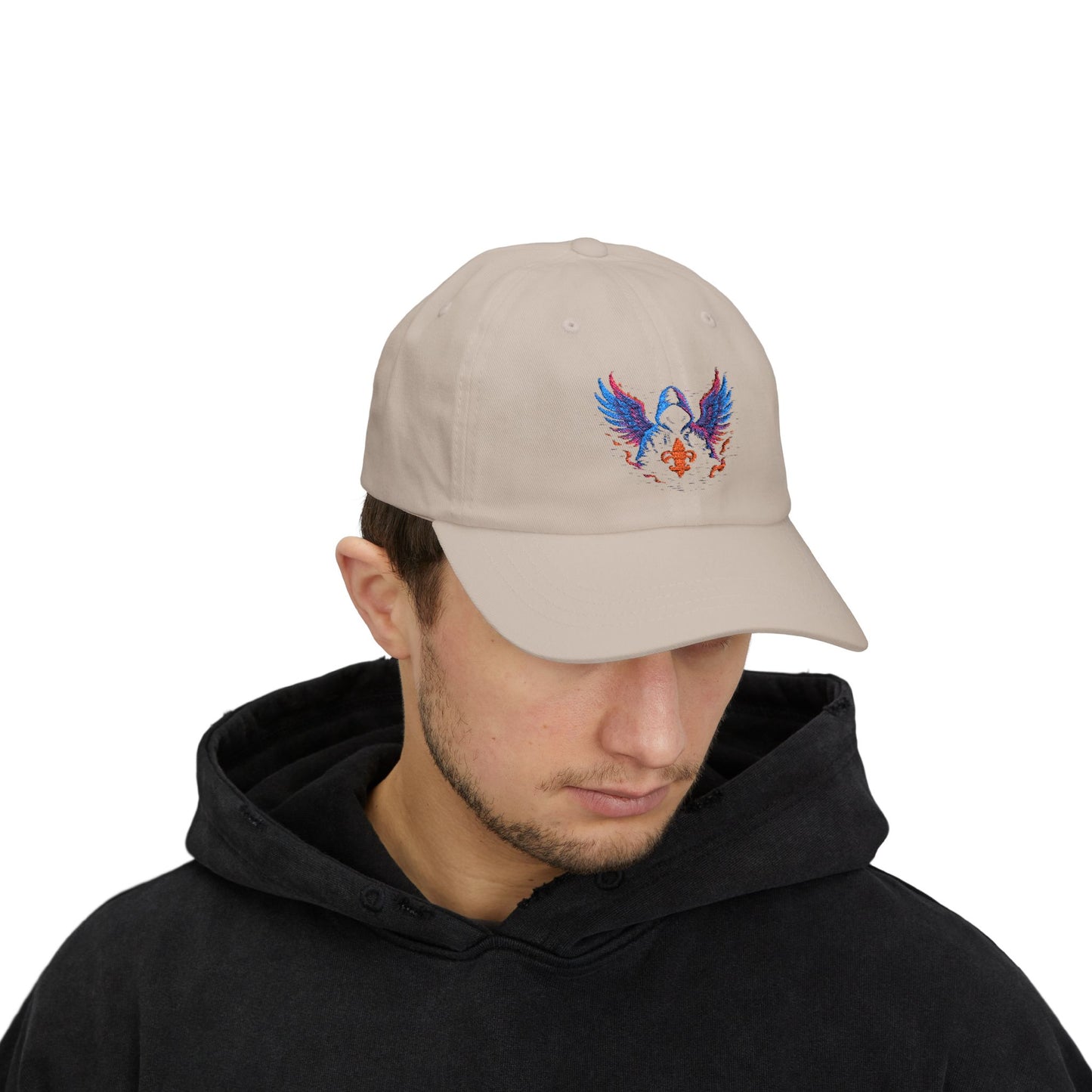 Classic Dad Cap with Colorful Wings Design, Casual Hat Gift for Father's Day, Father’s Day Gift, Trendy Cap for Men, Fashionable Accessories