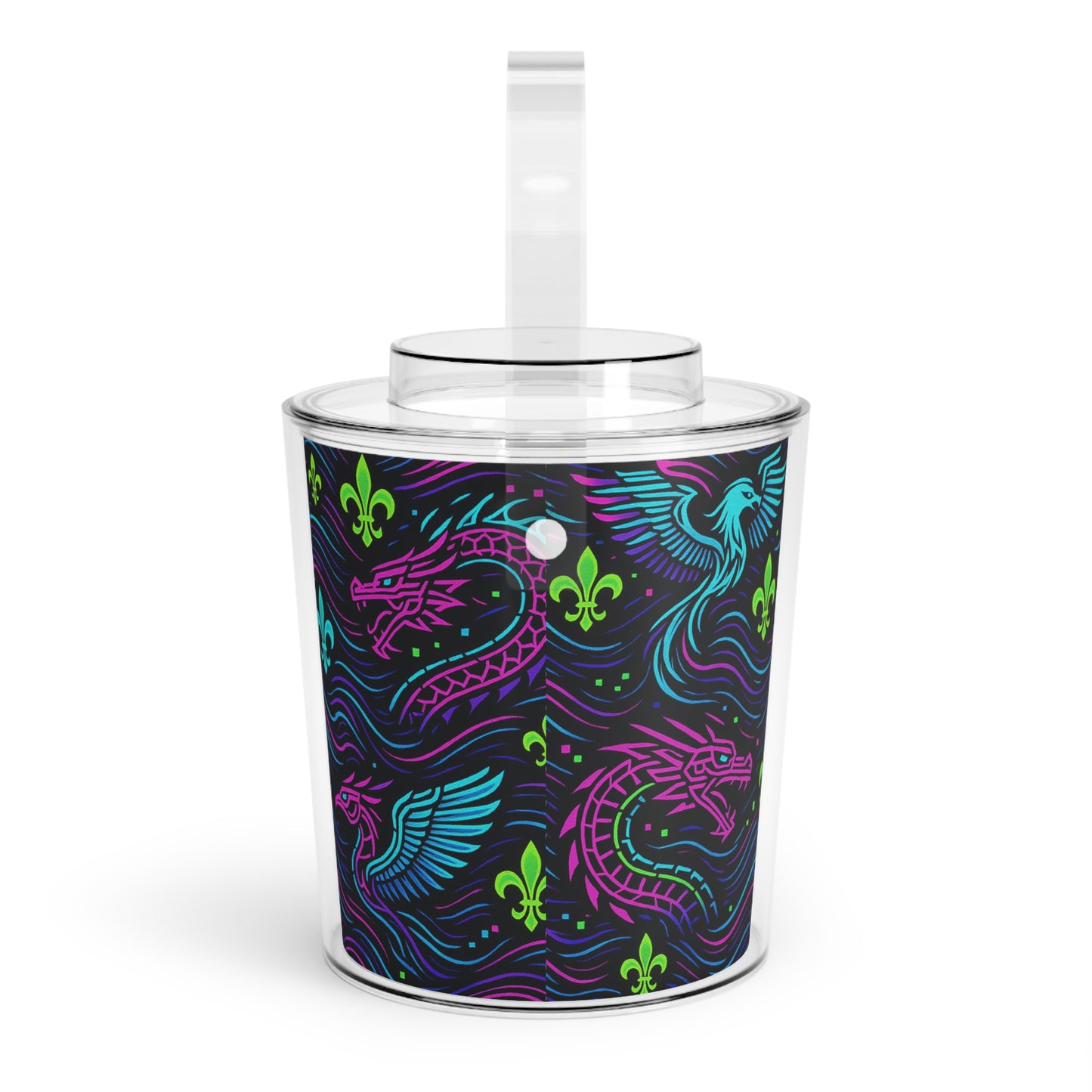 Vibrant Dragon Ice Bucket, Cocktail Cooler for Parties, Fun Summer Gatherings, Fantasy-Themed Weddings, Chilling Drinks