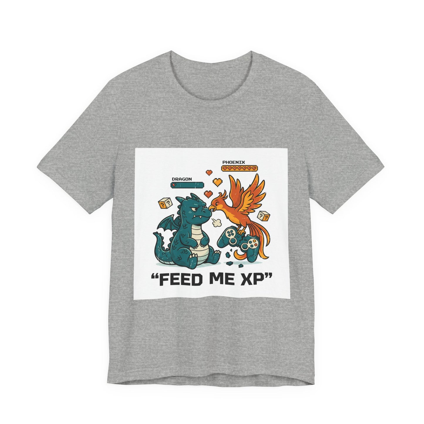 Feed Me XP Tee | neon gamer meltdown, crash out streetwear
