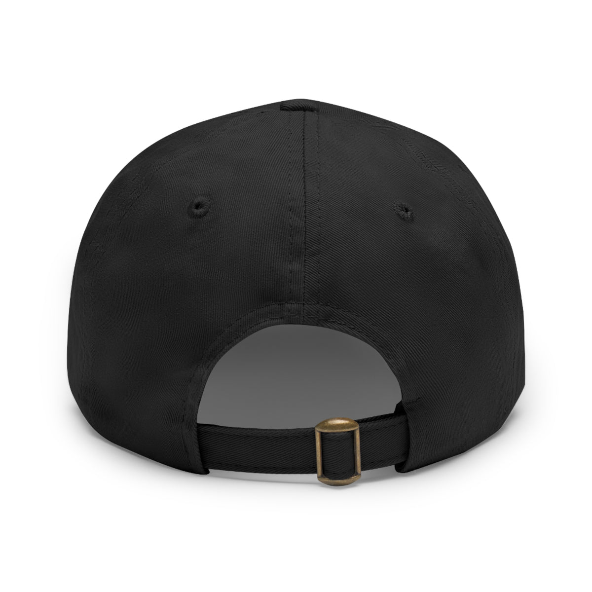 Ember Phoenix Leather Patch Dad Hat — Vintage Firebird Round Patch Cap