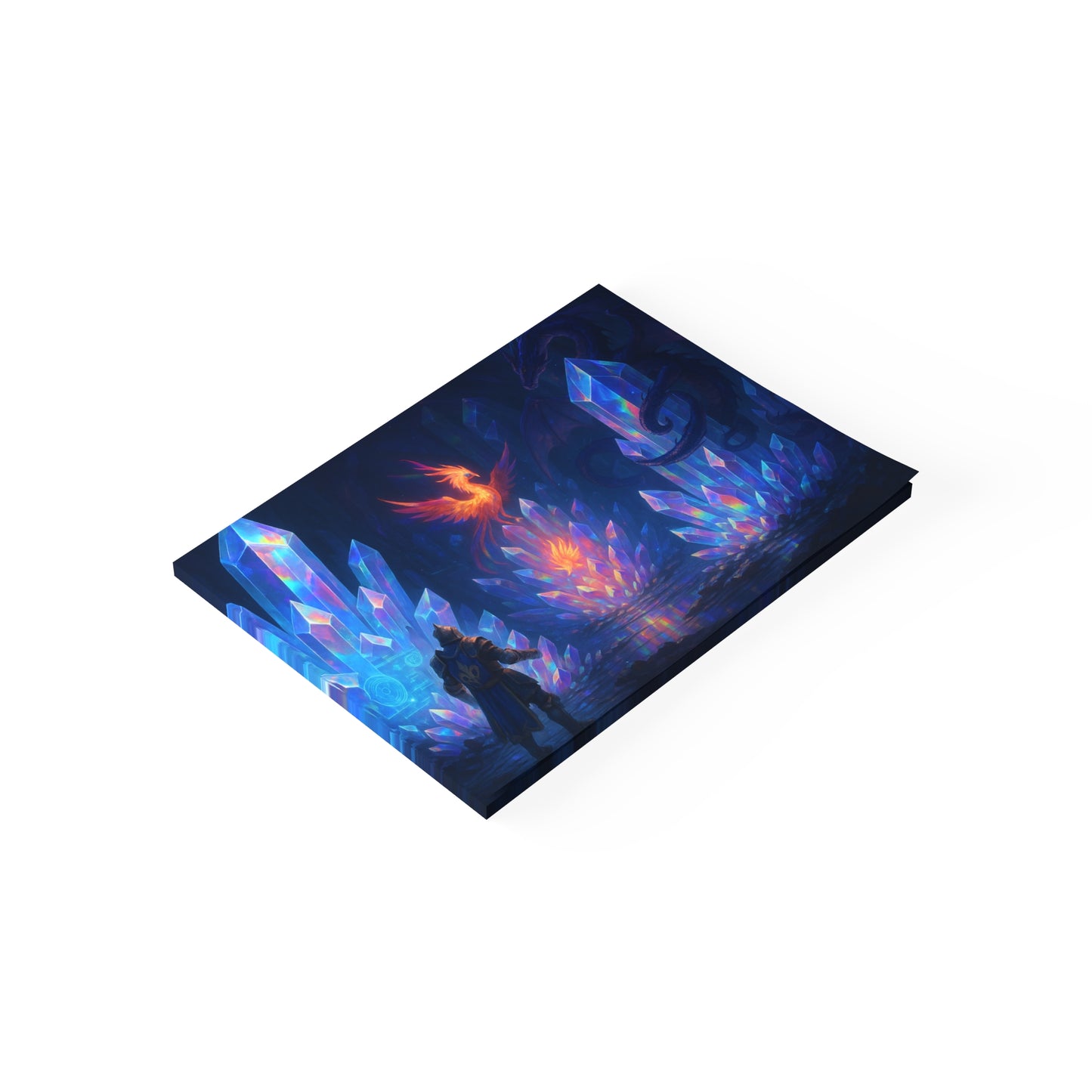 Fantasy Crystal-Themed Post-it® Note Pads, Sticky Notes, Office Supplies, Gift for Gamers, Fantasy Decor, Notepads for Organizing