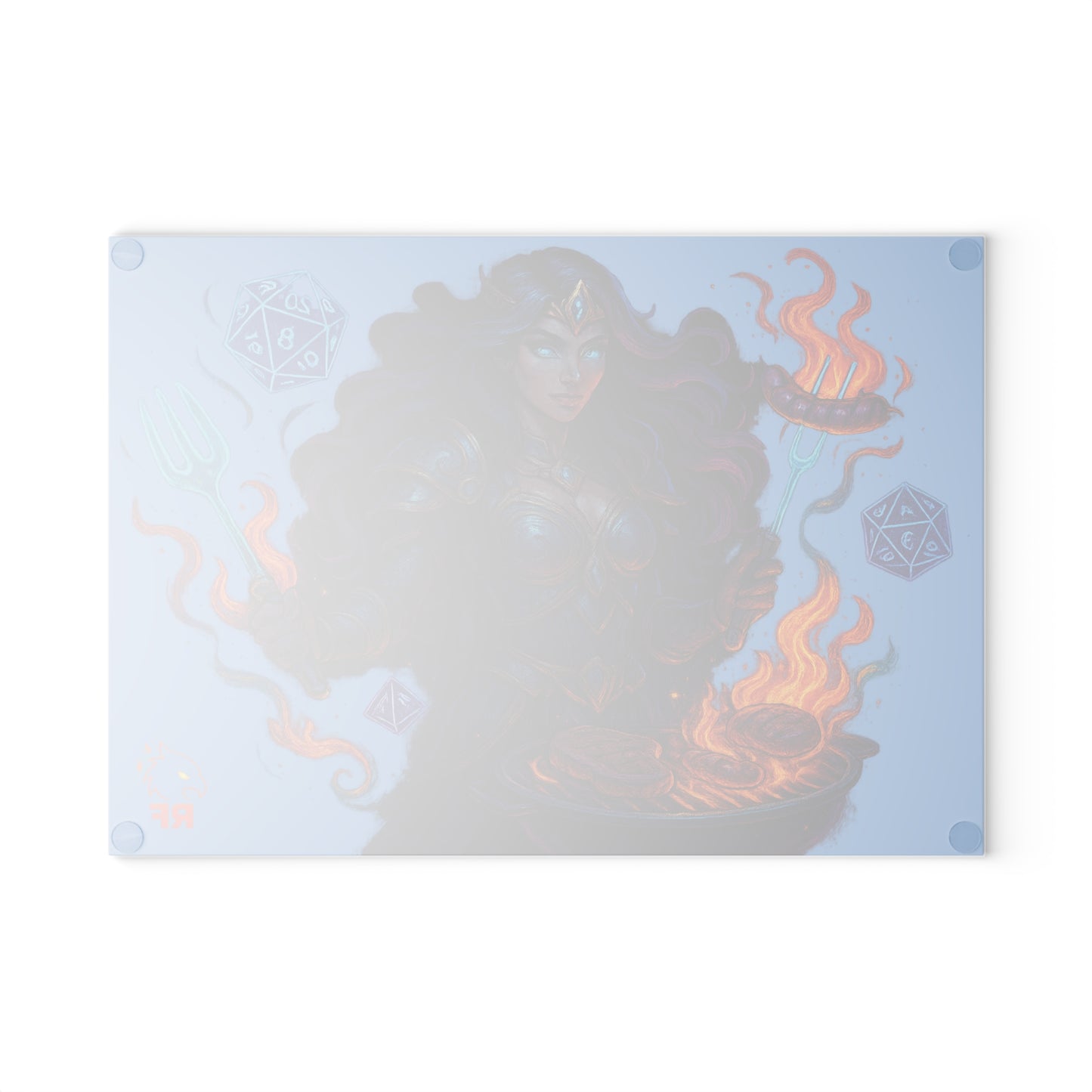 Fantasy Cook's Glass Cutting Board, Dungeons & Dragons Kitchen Decor, Gamer Gift, Unique Kitchen Gift, Cosplay Cooking Board, [...]
