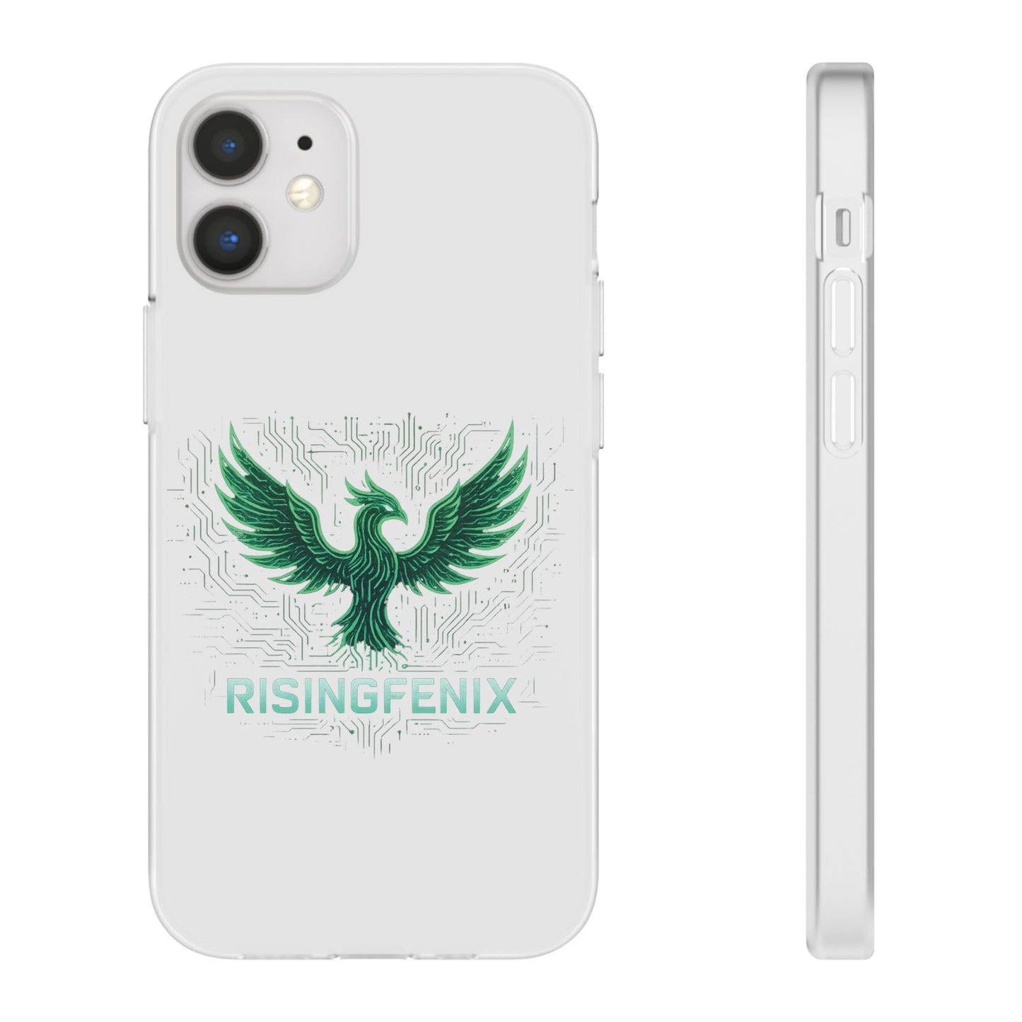 Phoenix Rising Flexi Case, Stylish Phone Cover, Trendy Tech Accessory, Gift for Tech Lovers, Unique Protector