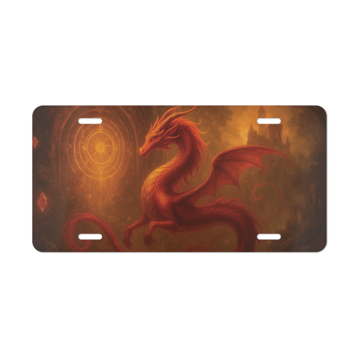 Fantasy Dragon Vanity Plate - Unique Car Decor, Gift for Fantasy Lovers, Custom License Plate, Dragon Enthusiast Gift, Fantasy Decor