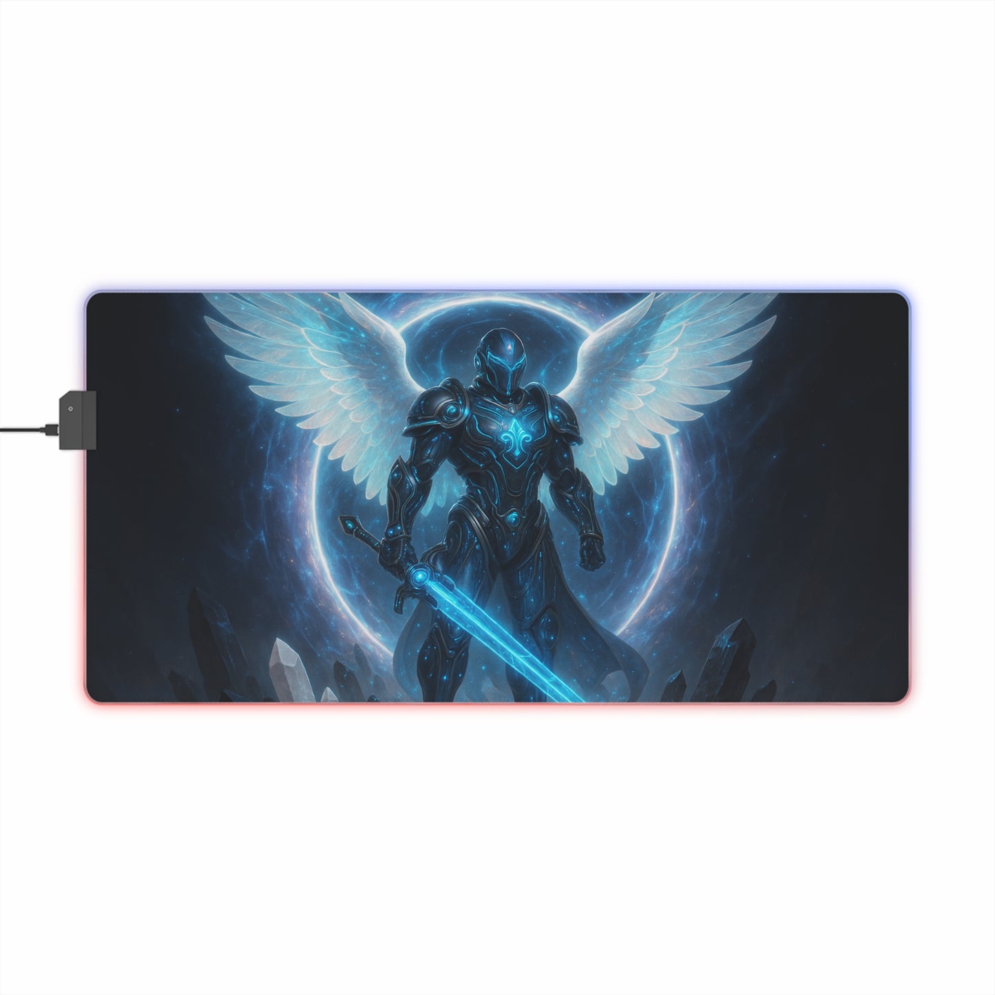 Illuminated Gaming Mouse Pad - RGB LED Desk Mat, Gamer Gift, Desk Decor, Video Game Accessories, Unique Office Supplies