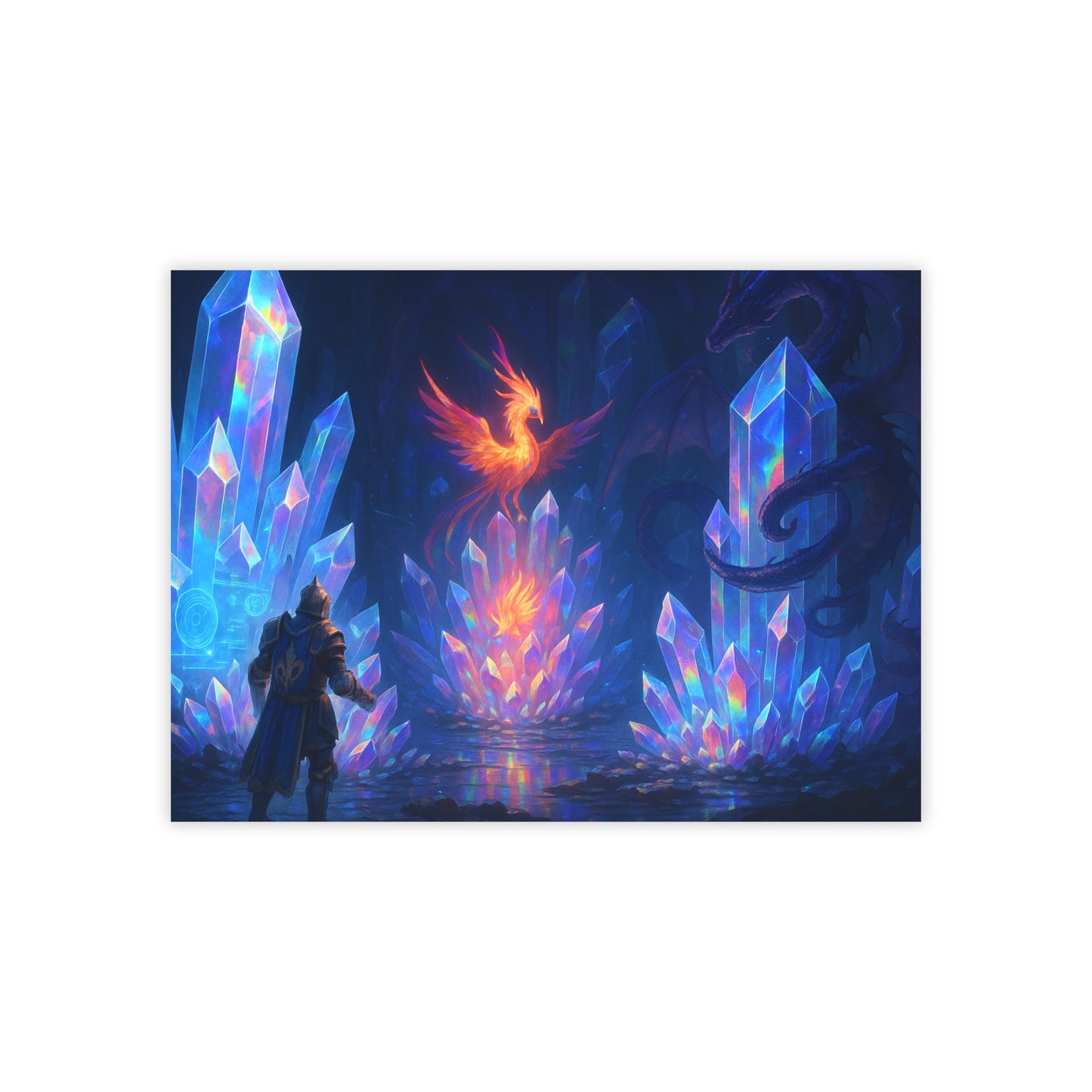 Fantasy Crystal-Themed Post-it® Note Pads, Sticky Notes, Office Supplies, Gift for Gamers, Fantasy Decor, Notepads for Organizing