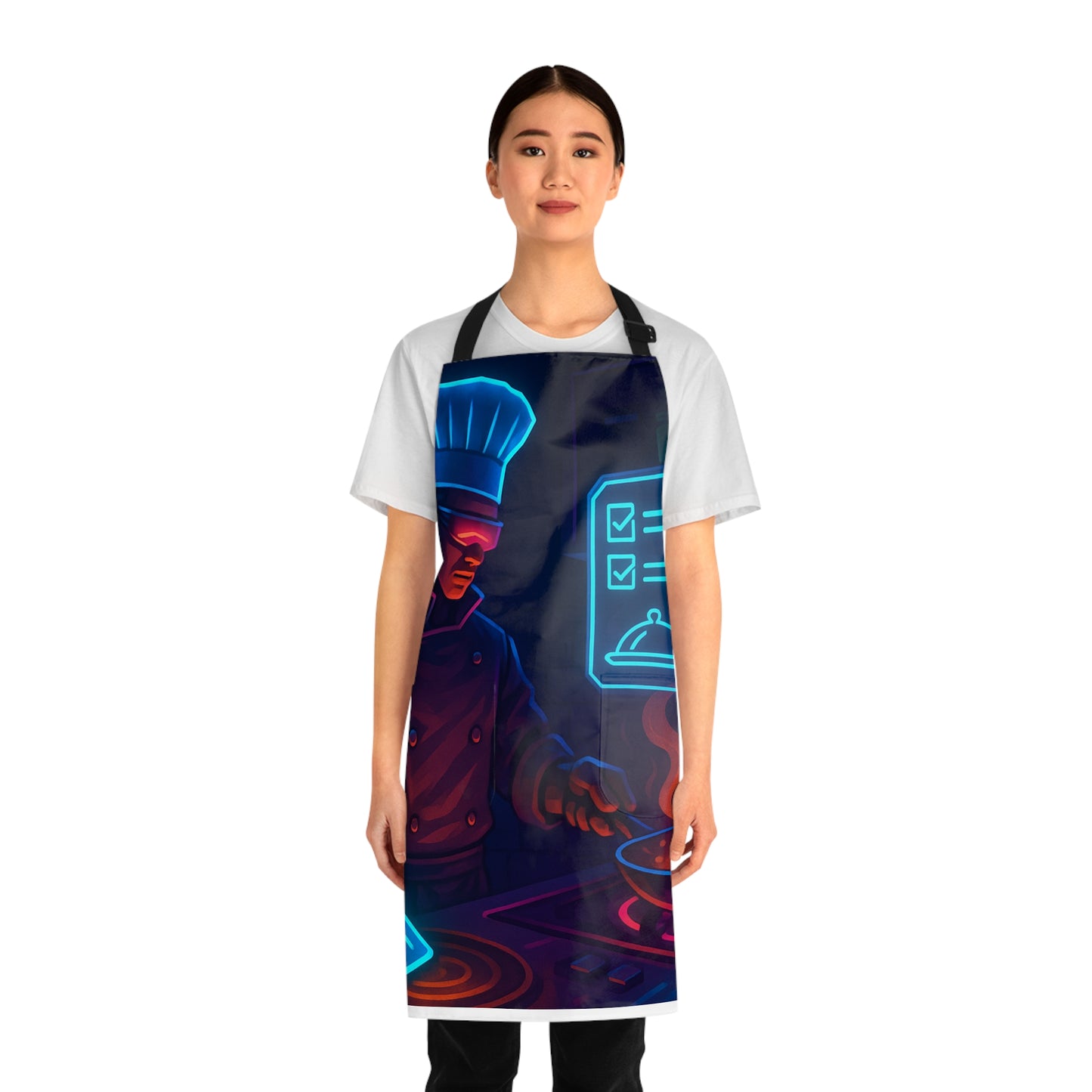 Neon Chef Apron - Vibrant Cooking Gift for Foodies, Personalized Culinary Apparel, BBQ, Kitchen, Baking, Chef Lovers