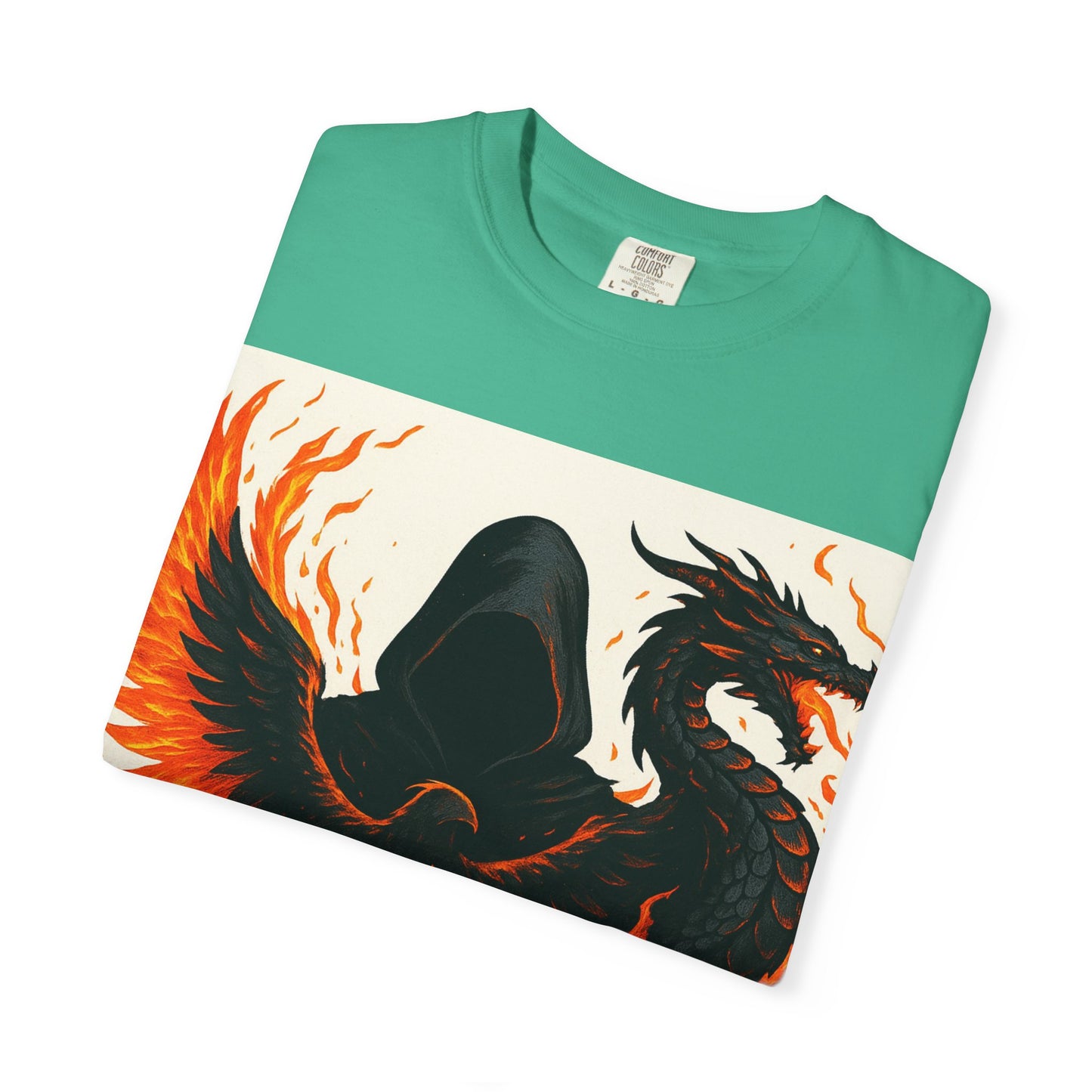 Bold Dragon and Phoenix Graphic Tee, Unisex T-Shirt for Fantasy Lovers, Unique Gift for Birthdays, Casual Wear, Graphic Shirt