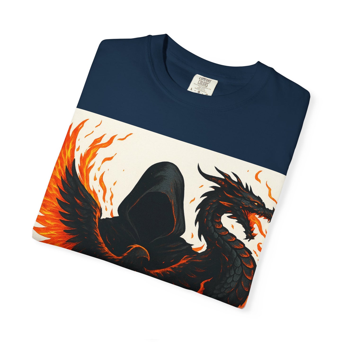Bold Dragon and Phoenix Graphic Tee, Unisex T-Shirt for Fantasy Lovers, Unique Gift for Birthdays, Casual Wear, Graphic Shirt