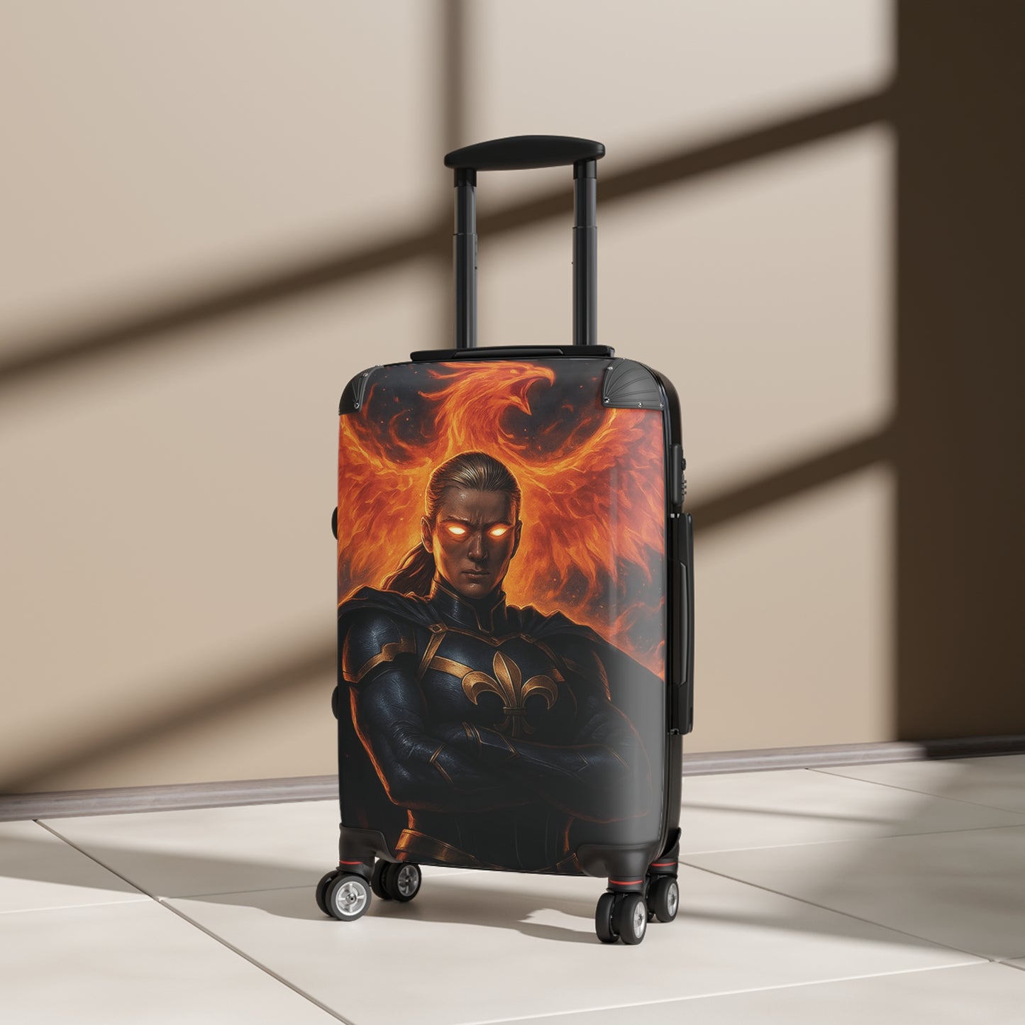 Fierce Fantasy Suitcase - Stylish Luggage for Travelers, Unique Travel Gear, Adventure Ready, Gift for Wanderlust