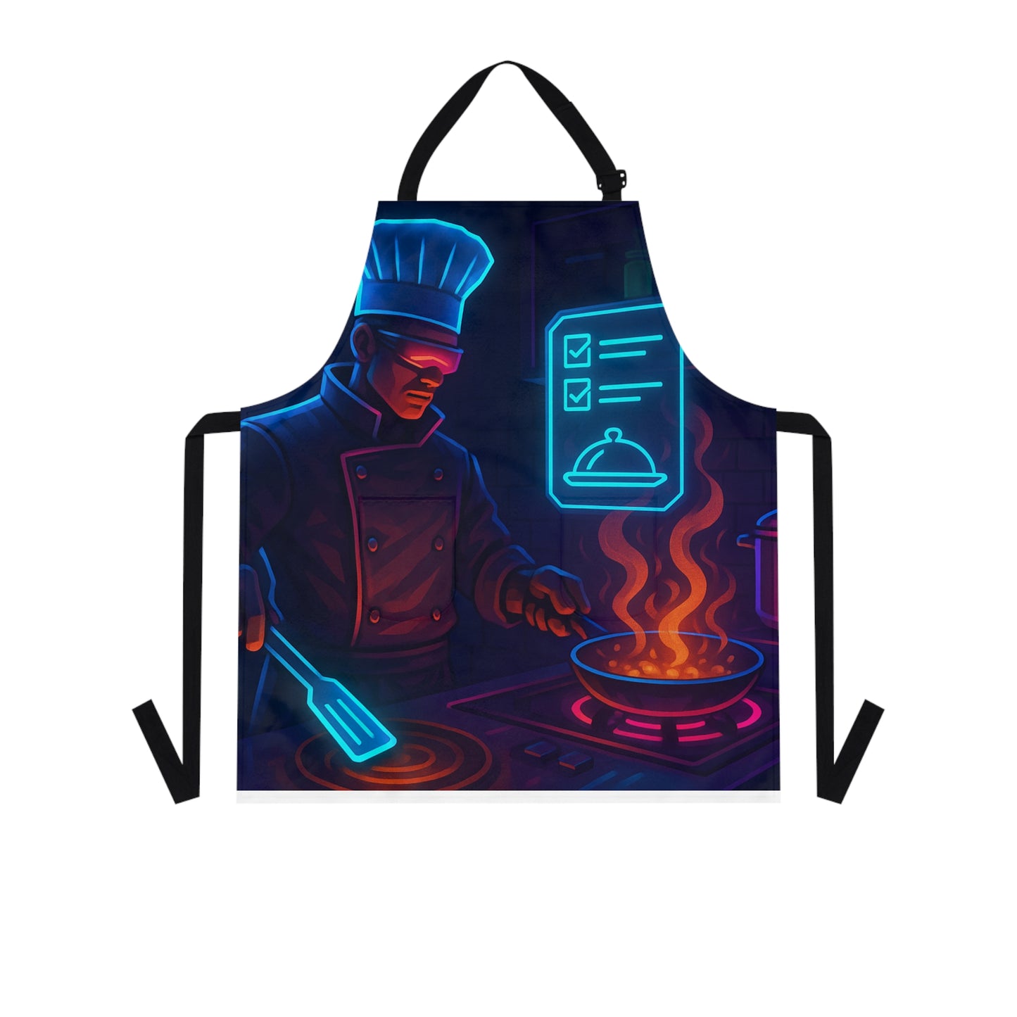 Neon Chef Apron - Vibrant Cooking Gift for Foodies, Personalized Culinary Apparel, BBQ, Kitchen, Baking, Chef Lovers
