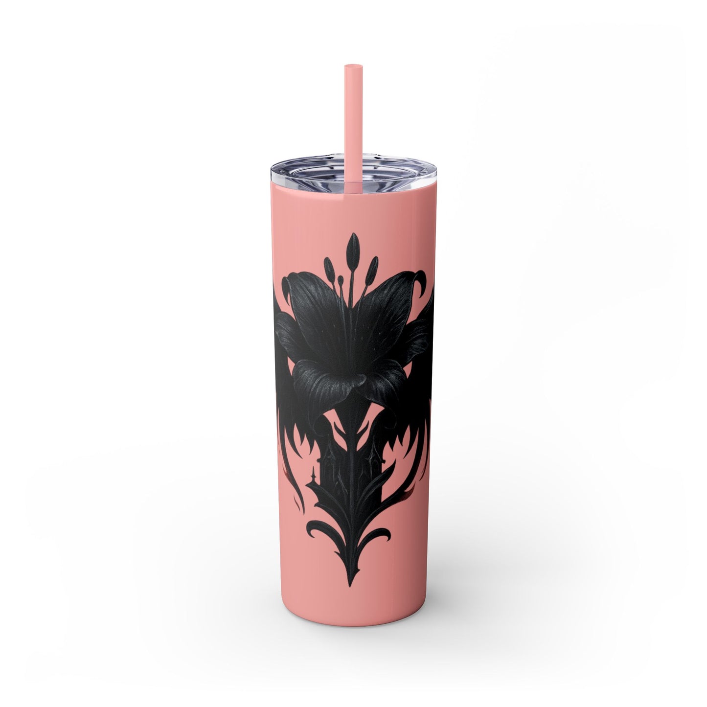 Elegant Black Floral Skinny Tumbler with Straw | Stylish Drinkware | Gift for Her, Travel Mug, Coffee Cup, Stylish Water Bottle, [...]