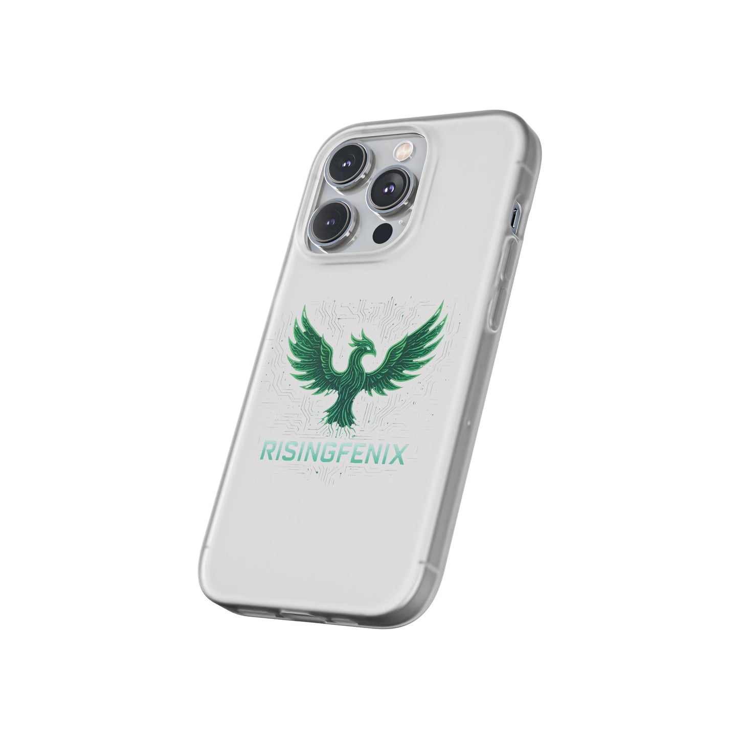 Phoenix Rising Flexi Case, Stylish Phone Cover, Trendy Tech Accessory, Gift for Tech Lovers, Unique Protector