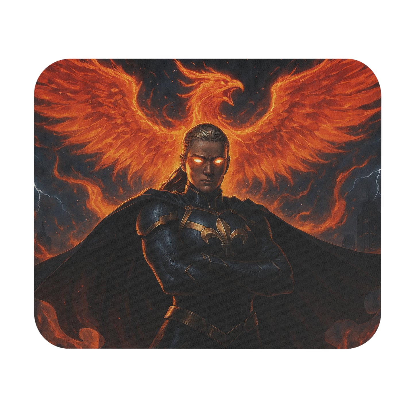 Fantasy Phoenix Mouse Pad, Ergonomic Desk Mat, Gamer Gift, Office Decor, Gaming Accessories, Fire-Themed Office Supply