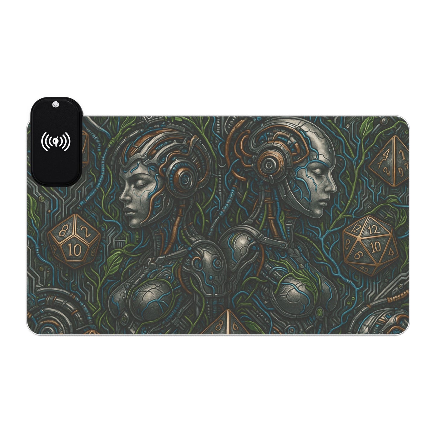 LED Gaming Mouse Pad - Futuristic Design with Wireless Charging, Desk Decor, Gamer Accessories, Gaming Setup, Gift for Gamers, Tech [...]