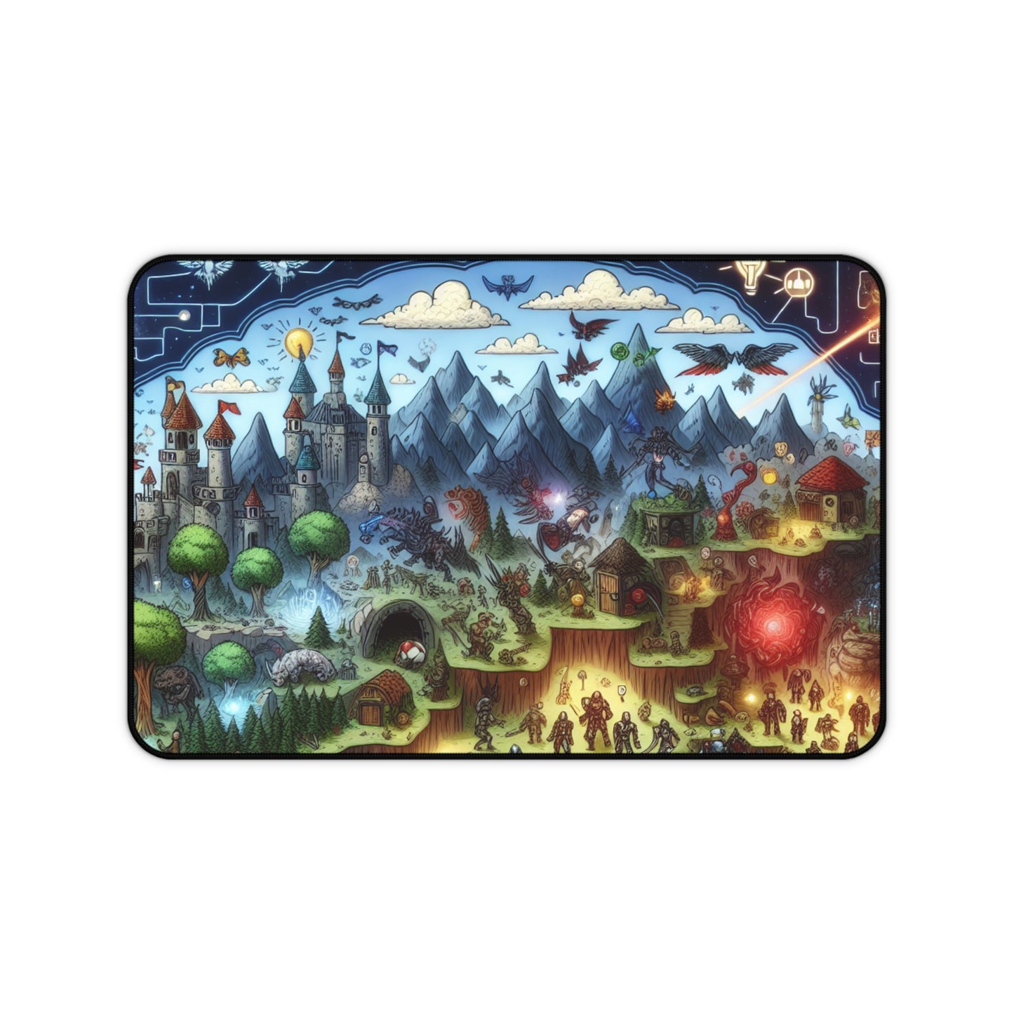 Fantasy Adventure Desk Mat | Gaming Mouse Pad | Office Decor | Gift for Gamers | Unique Desk Accessory | Fantasy World