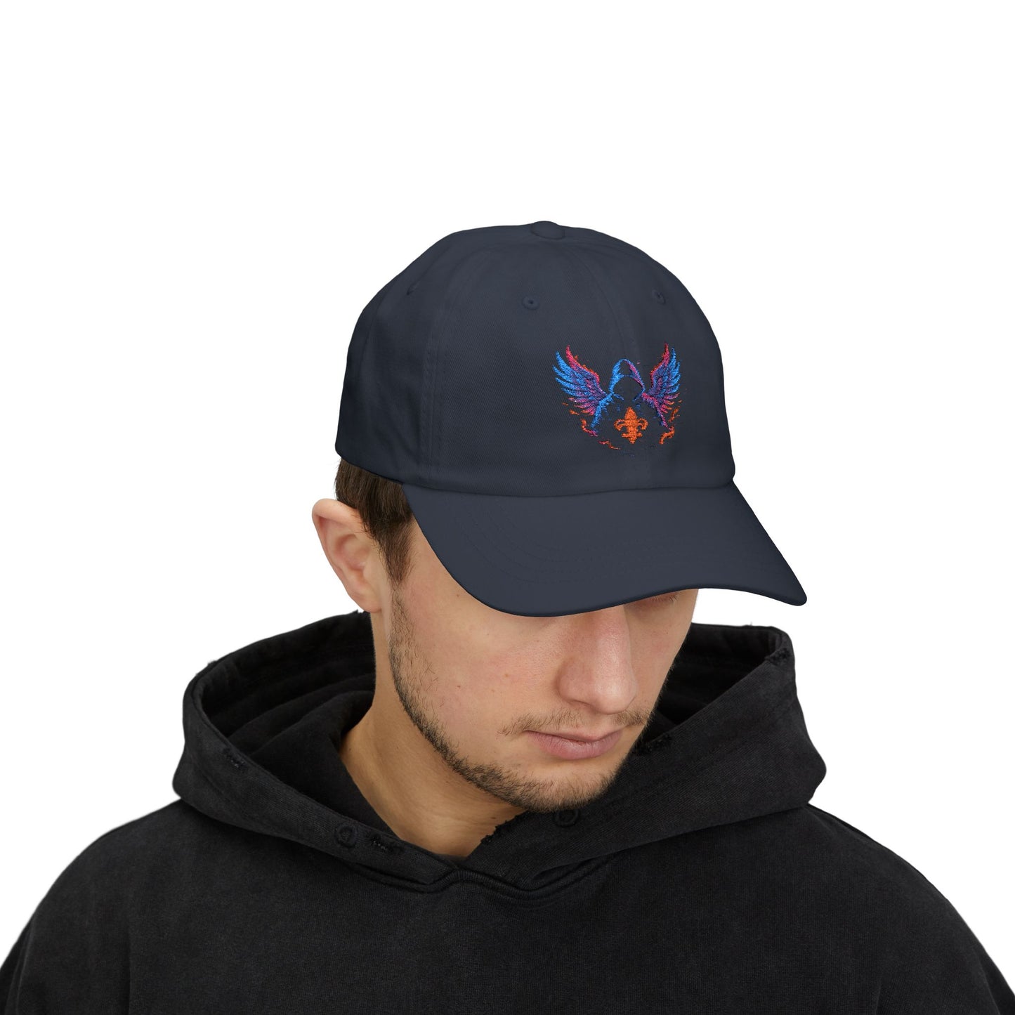 Classic Dad Cap with Colorful Wings Design, Casual Hat Gift for Father's Day, Father’s Day Gift, Trendy Cap for Men, Fashionable Accessories