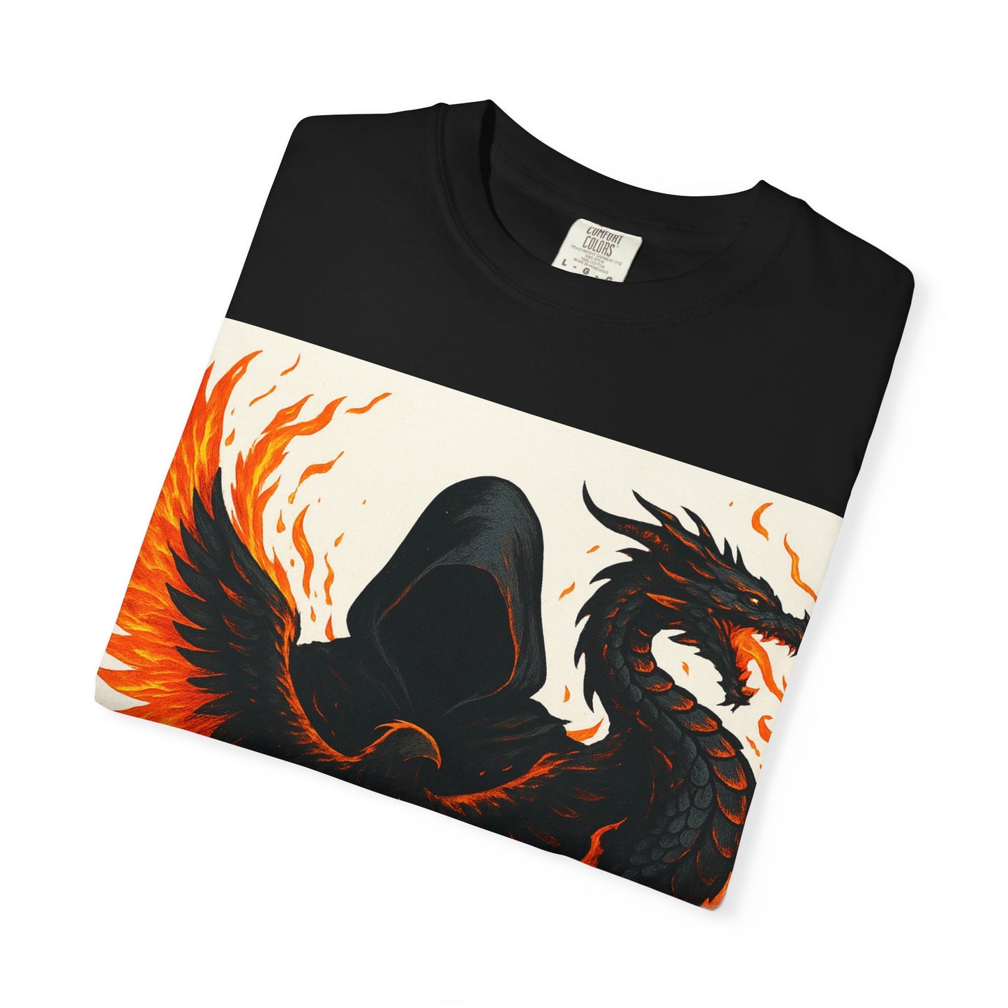 Bold Dragon and Phoenix Graphic Tee, Unisex T-Shirt for Fantasy Lovers, Unique Gift for Birthdays, Casual Wear, Graphic Shirt