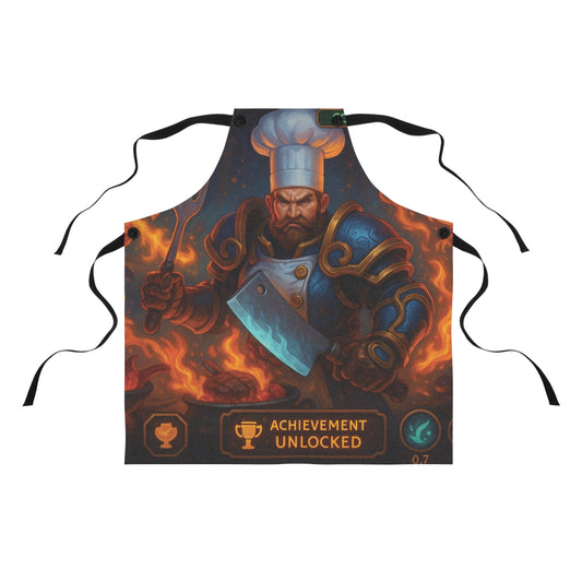 Epic Chef Apron | Cooking Gift for Gamers | BBQ, Baking, Achievement Unlocked, Fantasy Kitchenware, Unique Chef Apparel