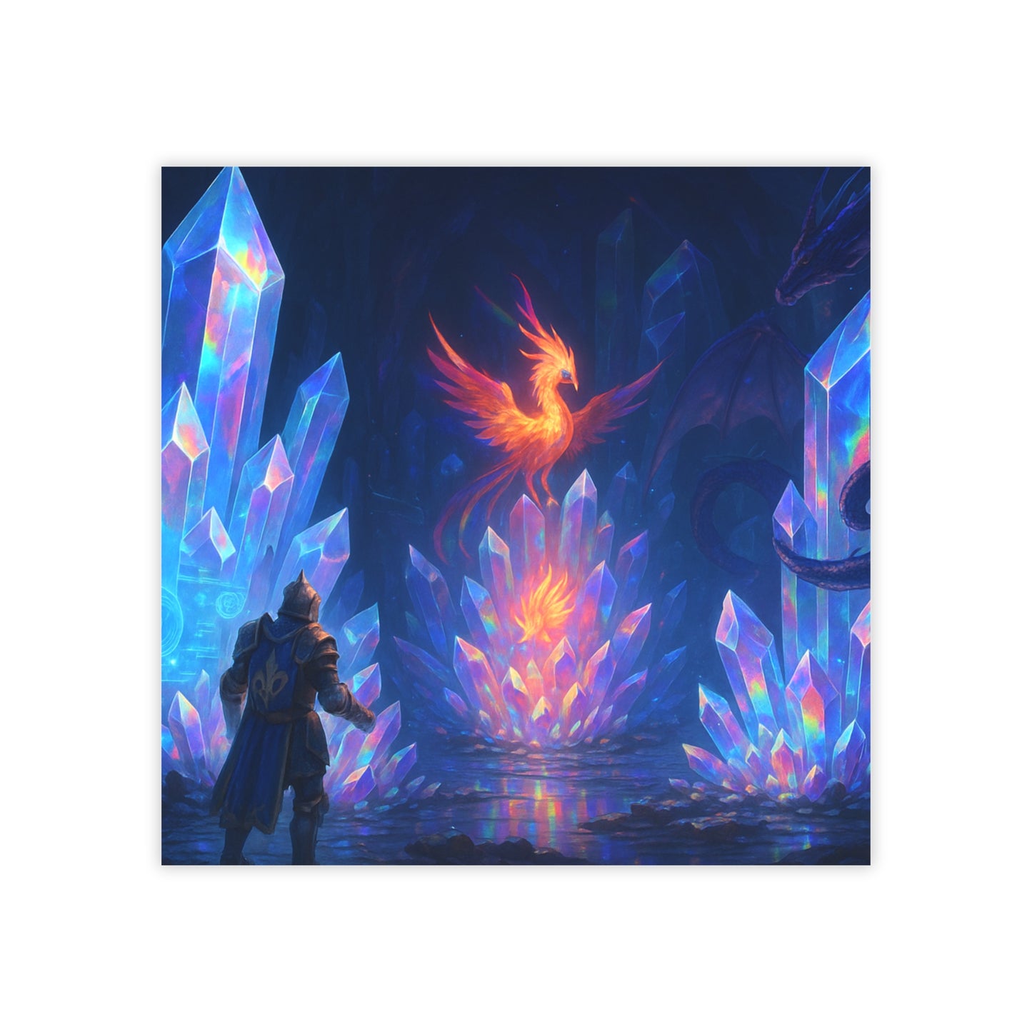 Fantasy Crystal-Themed Post-it® Note Pads, Sticky Notes, Office Supplies, Gift for Gamers, Fantasy Decor, Notepads for Organizing