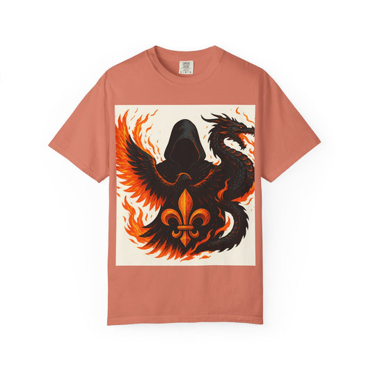 Bold Dragon and Phoenix Graphic Tee, Unisex T-Shirt for Fantasy Lovers, Unique Gift for Birthdays, Casual Wear, Graphic Shirt