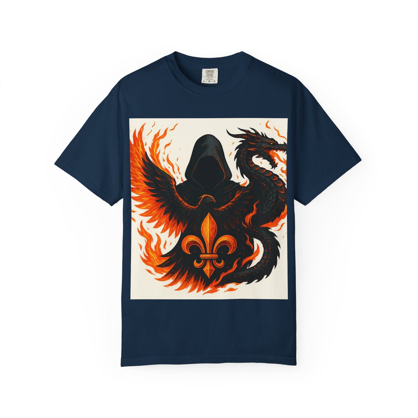 Bold Dragon and Phoenix Graphic Tee, Unisex T-Shirt for Fantasy Lovers, Unique Gift for Birthdays, Casual Wear, Graphic Shirt